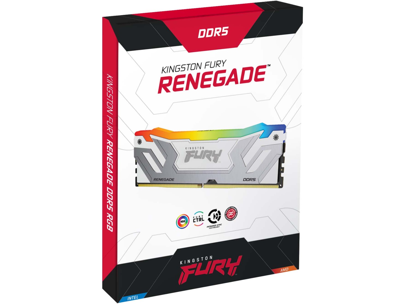Kingston FURY Renegade DDR5 RGB 8400MHz 48GB (hvit) Minnebrikker