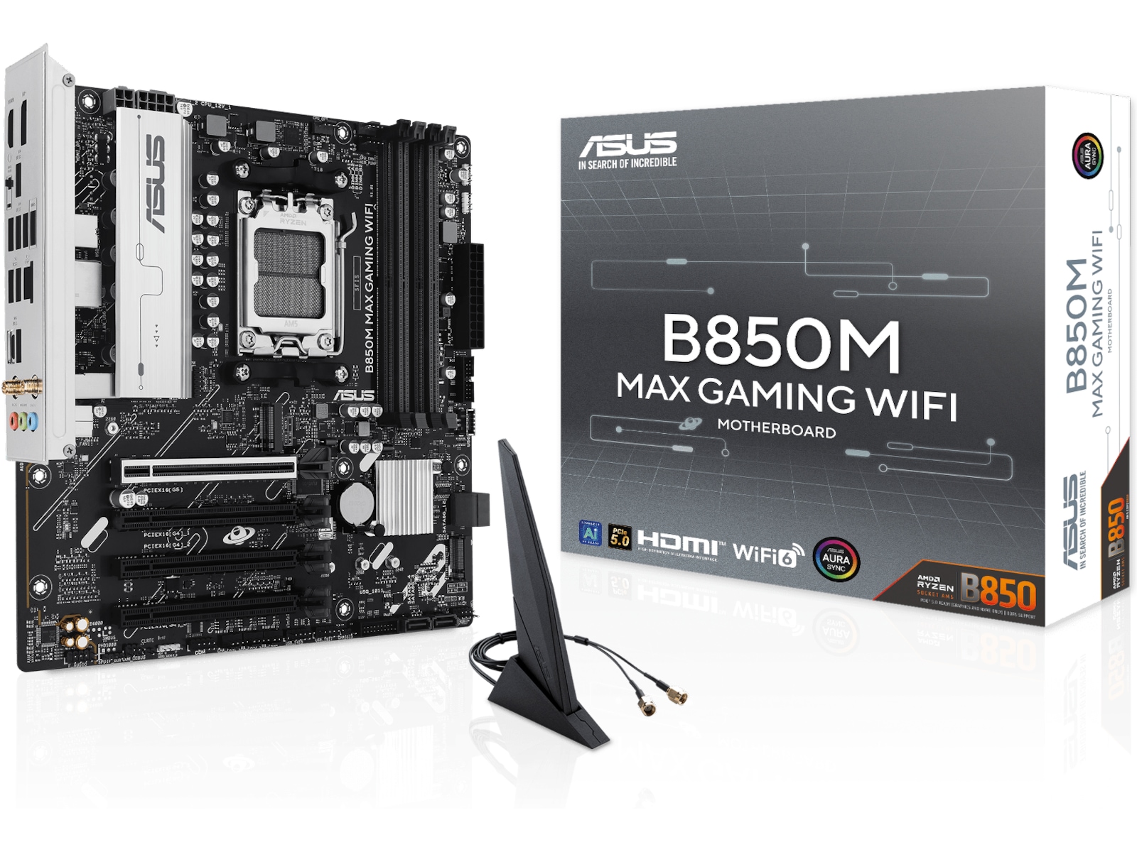 Asus B850M MAX GAMING WIFI Hovedkort AMD Socket