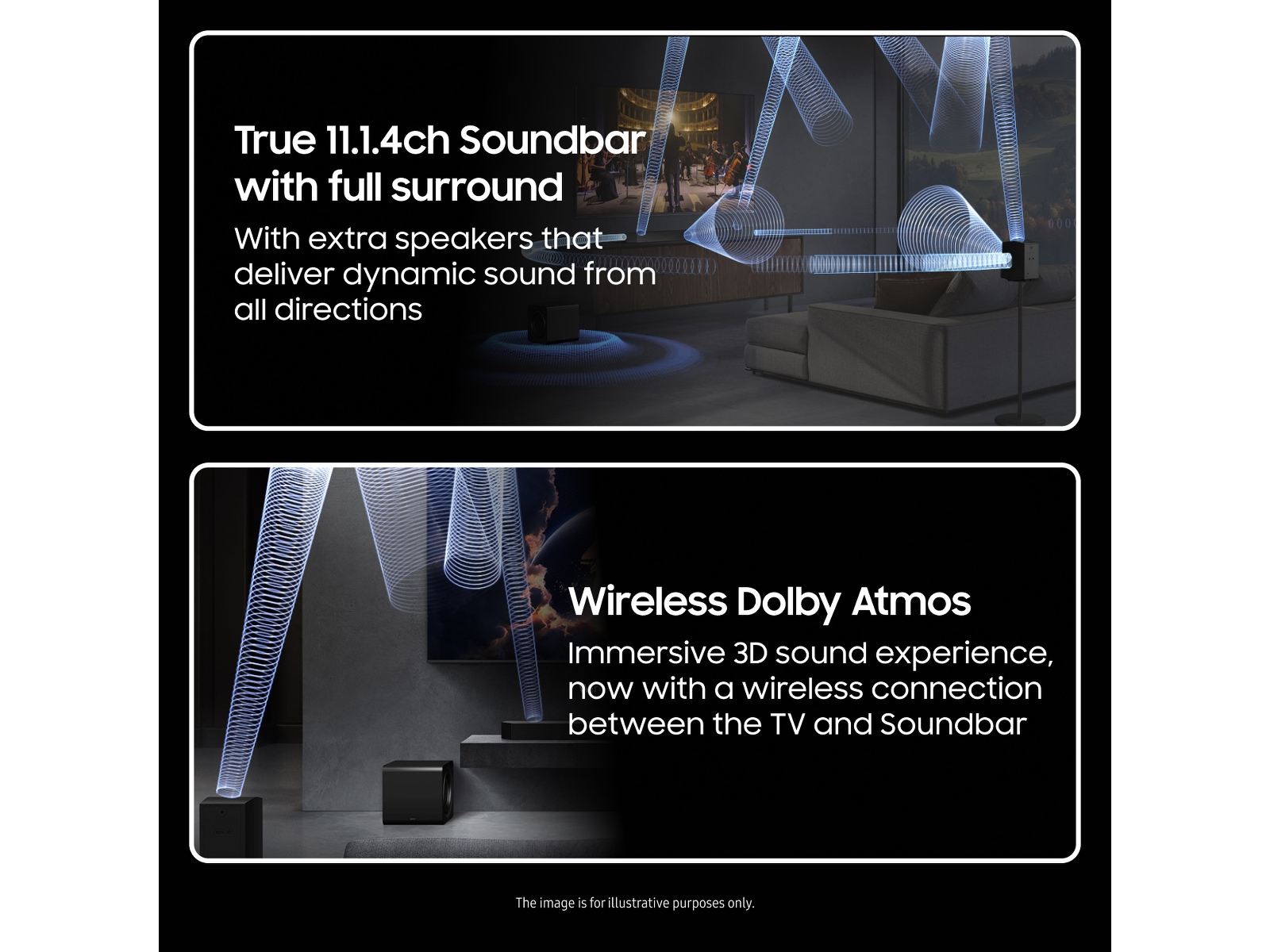 Samsung HW-Q995F soundbar med subwoofer (2025) Lydplanker