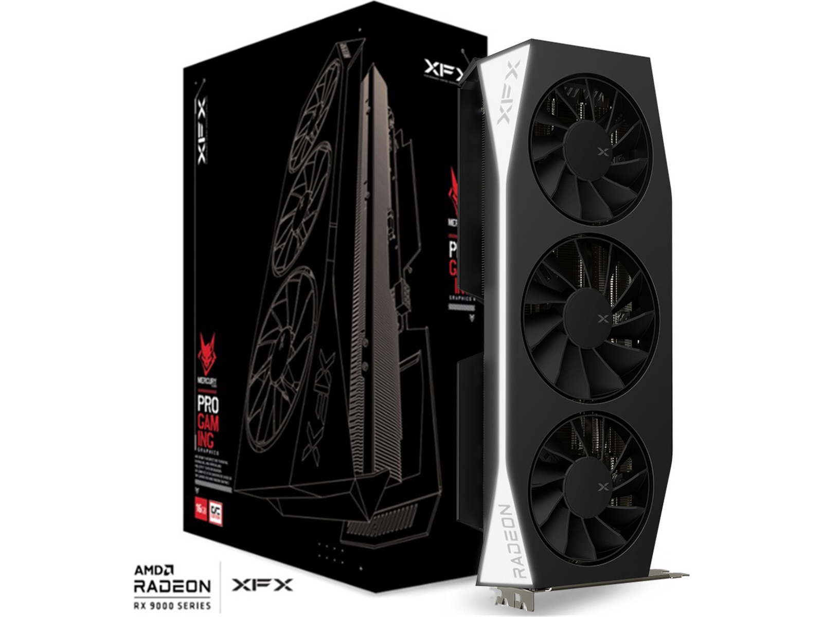 XFX Mercury AMD Radeon RX 9060 XT OC Gaming Skjermkort