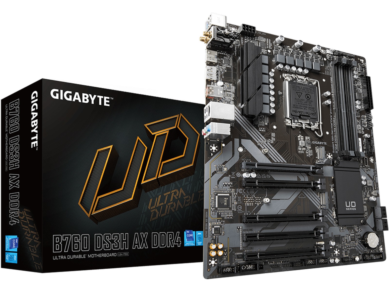 Gigabyte B760 DS3H AX DDR4 Hovedkort Intel Socket