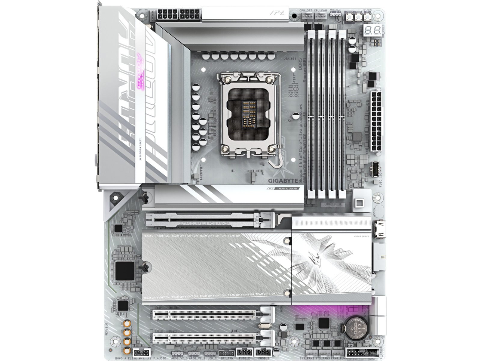 Gigabyte B860 AORUS ELITE WF7 ICE Hovedkort Intel Socket