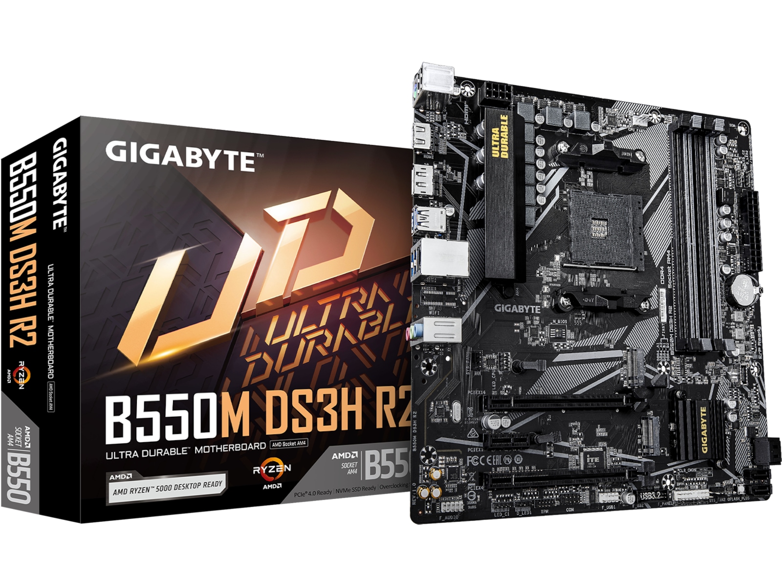 Gigabyte B550M DS3H R2 Hovedkort AMD Socket