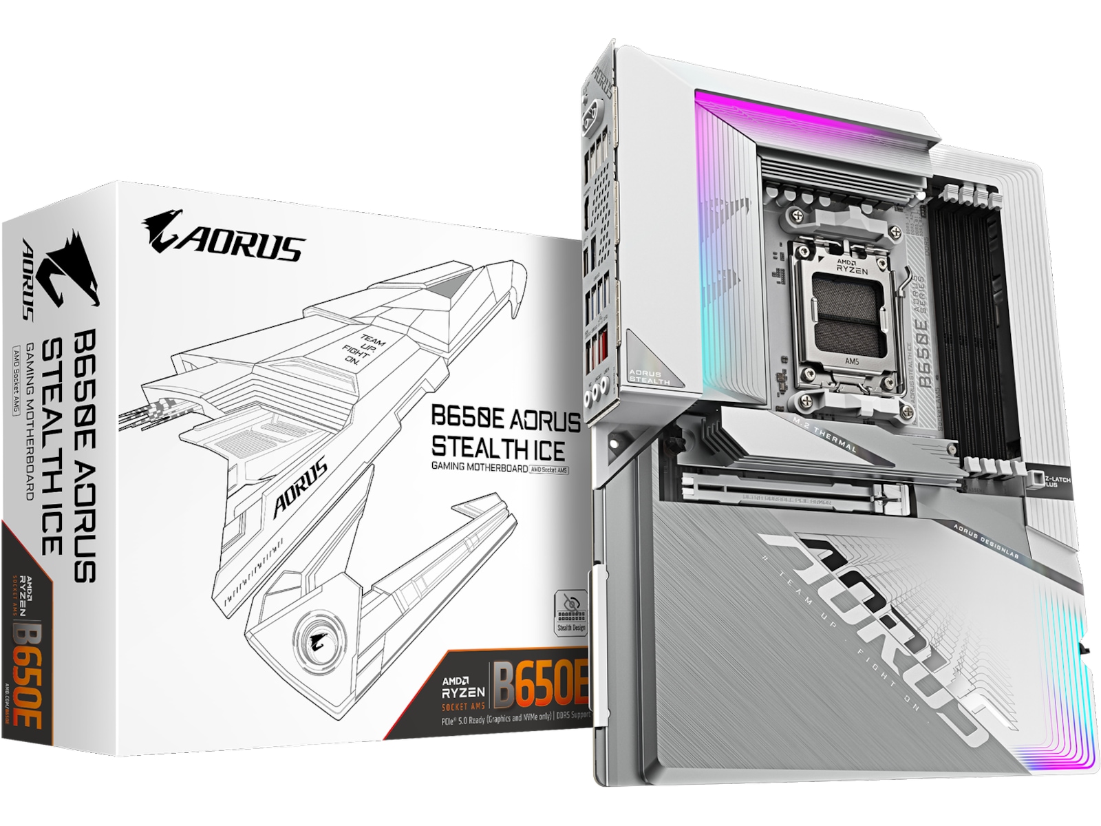 Gigabyte B650E AORUS STEALTH ICE Hovedkort AMD Socket