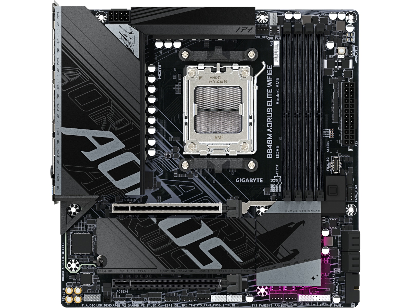 Gigabyte B840M AORUS ELITE WIFI6E Hovedkort AMD Socket