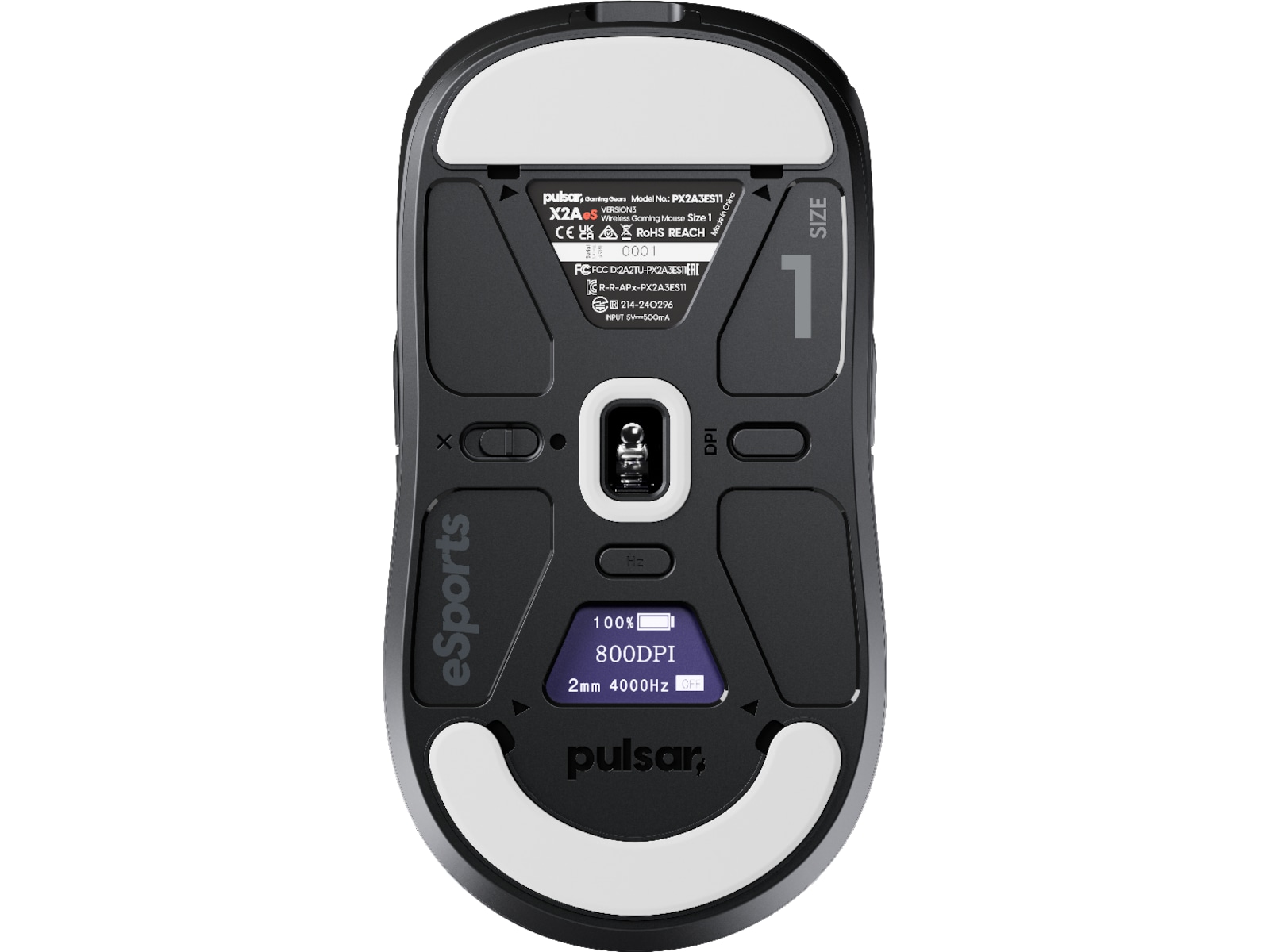 Pulsar X2A v3 eS Mini Trådløs Gamingmus (sort) Gamingmus