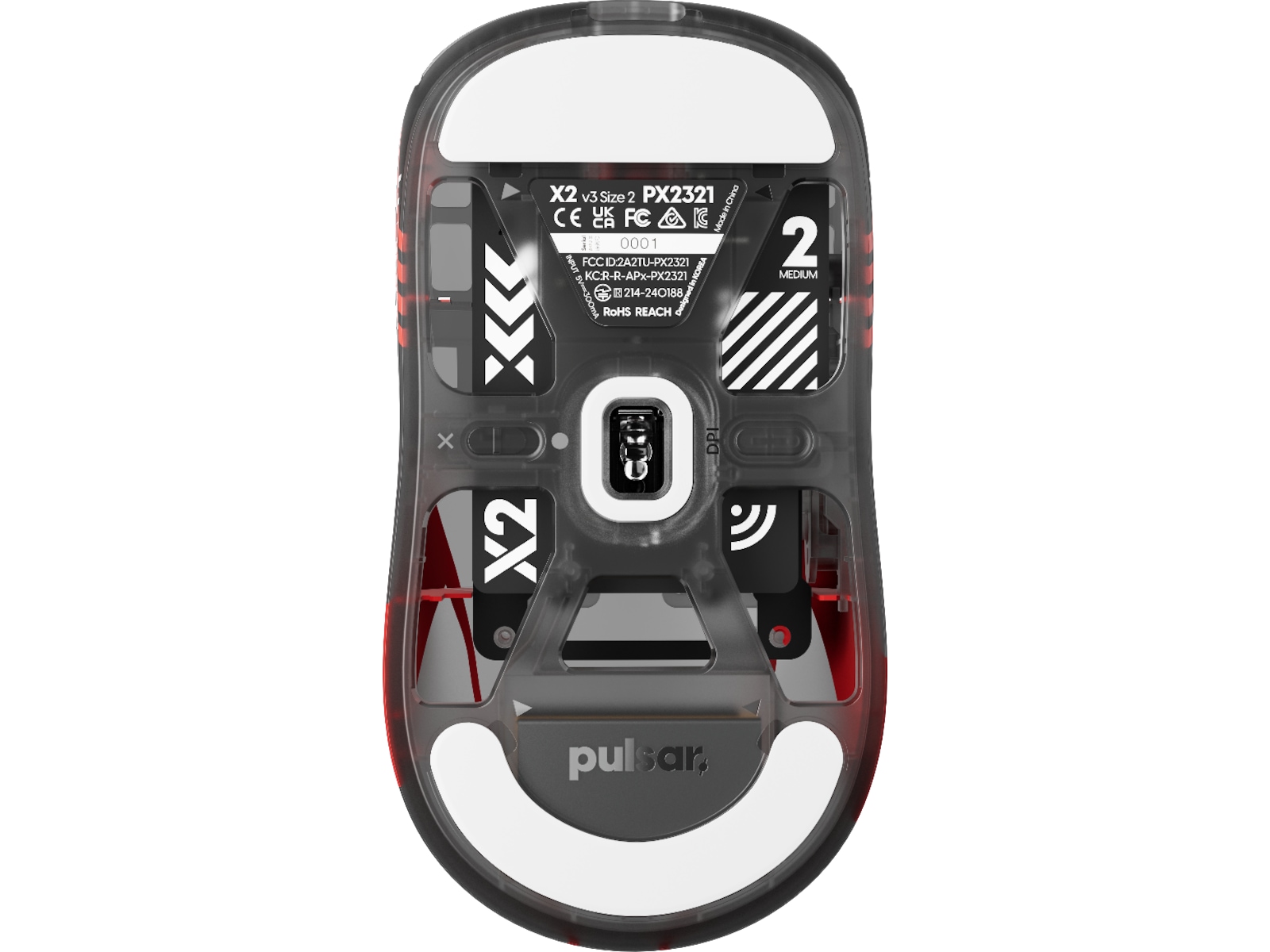 Pulsar X2 V3 Medium Trådløs Gamingmus (T1-edition) Gamingmus