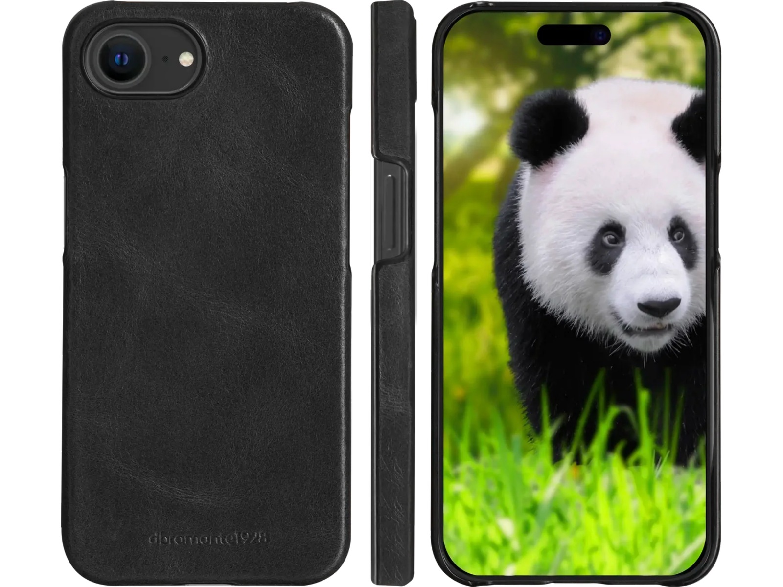 dbramante1928 iPhone 16e Lynge 2-i-1 lommebokdeksel (sort) Mobildeksel