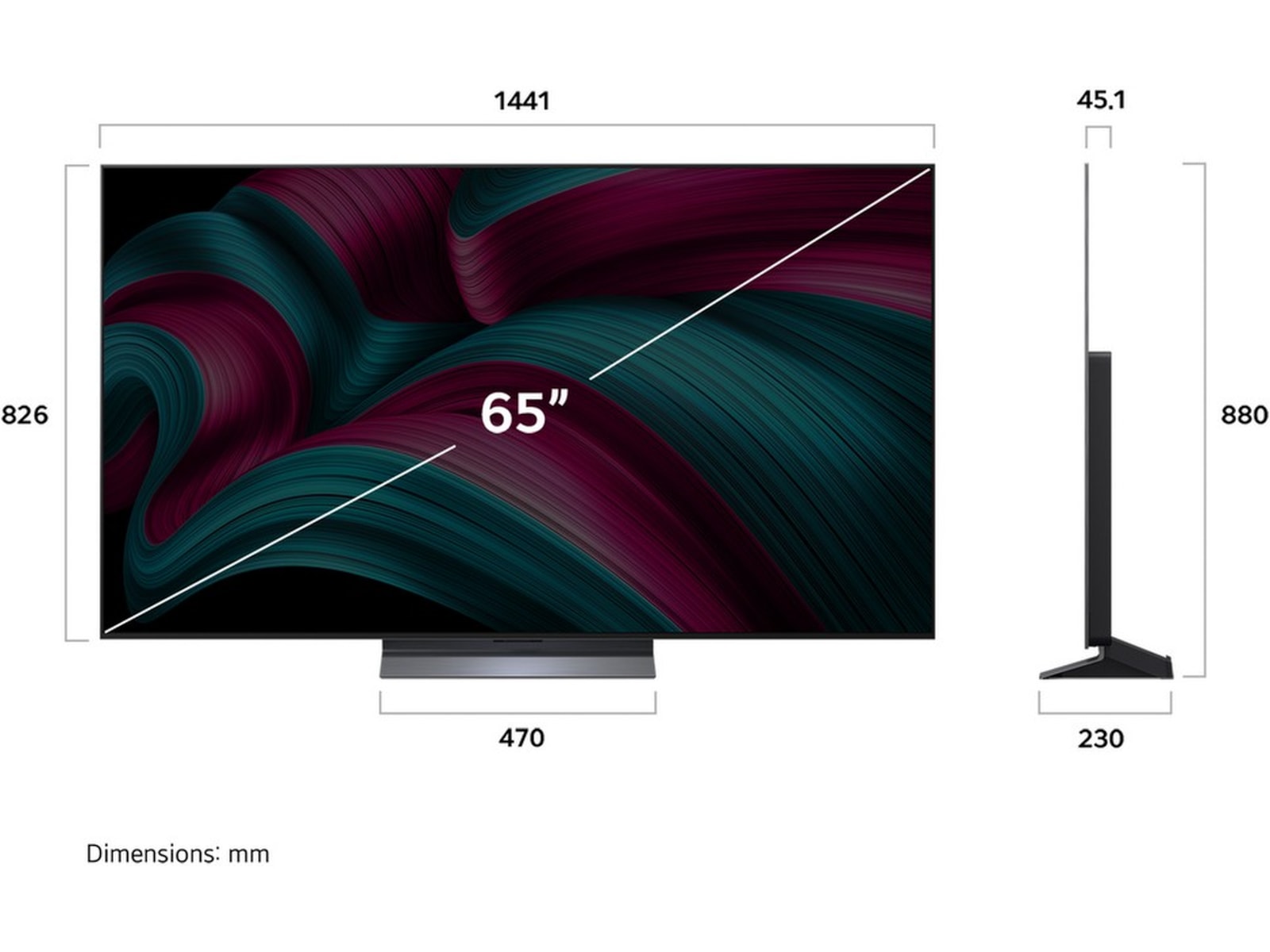 LG 65" C5 AI 4K OLED Smart TV (2025) + Soundbar 60 - 69 tommer TV