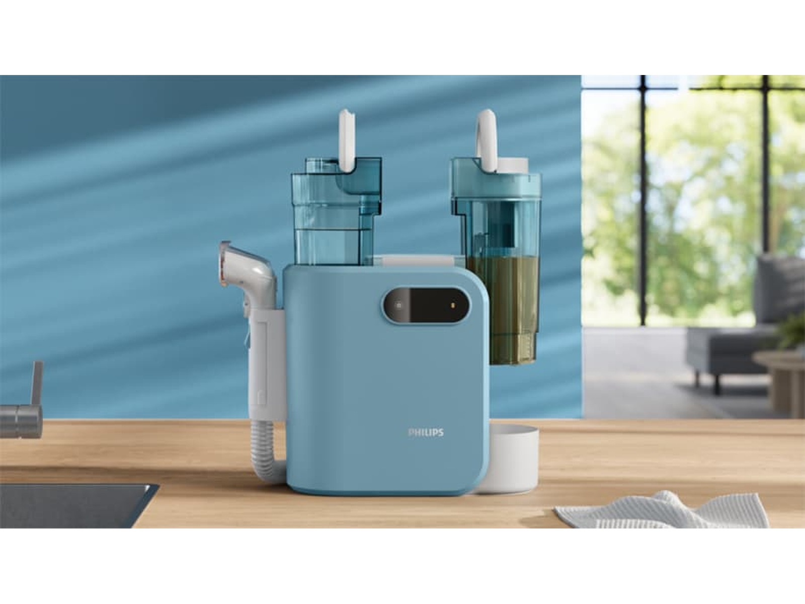 Philips 3000 Series Tepperenser XW3193/11 (hvit/blå) Dampvaskere