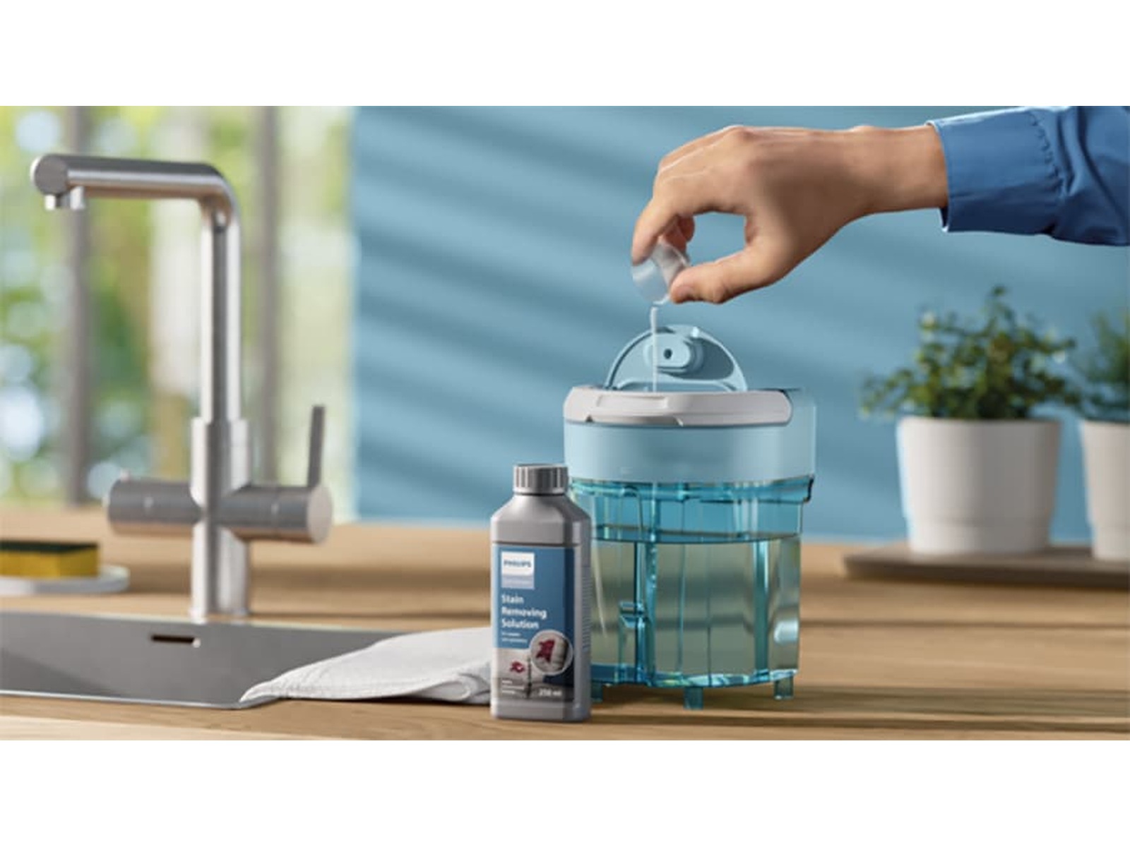 Philips 3000 Series Tepperenser XW3193/11 (hvit/blå) Dampvaskere