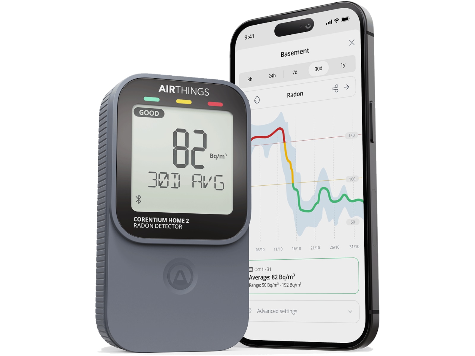Airthings Corentium Home 2 Radonmåler Sensorer