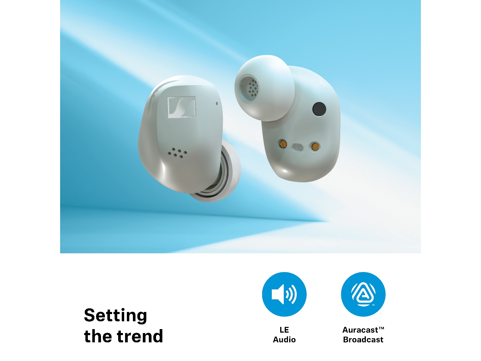 Sennheiser Accentum True Wireless trådløse ørepropper, In-ear (hvit) Ørepropper