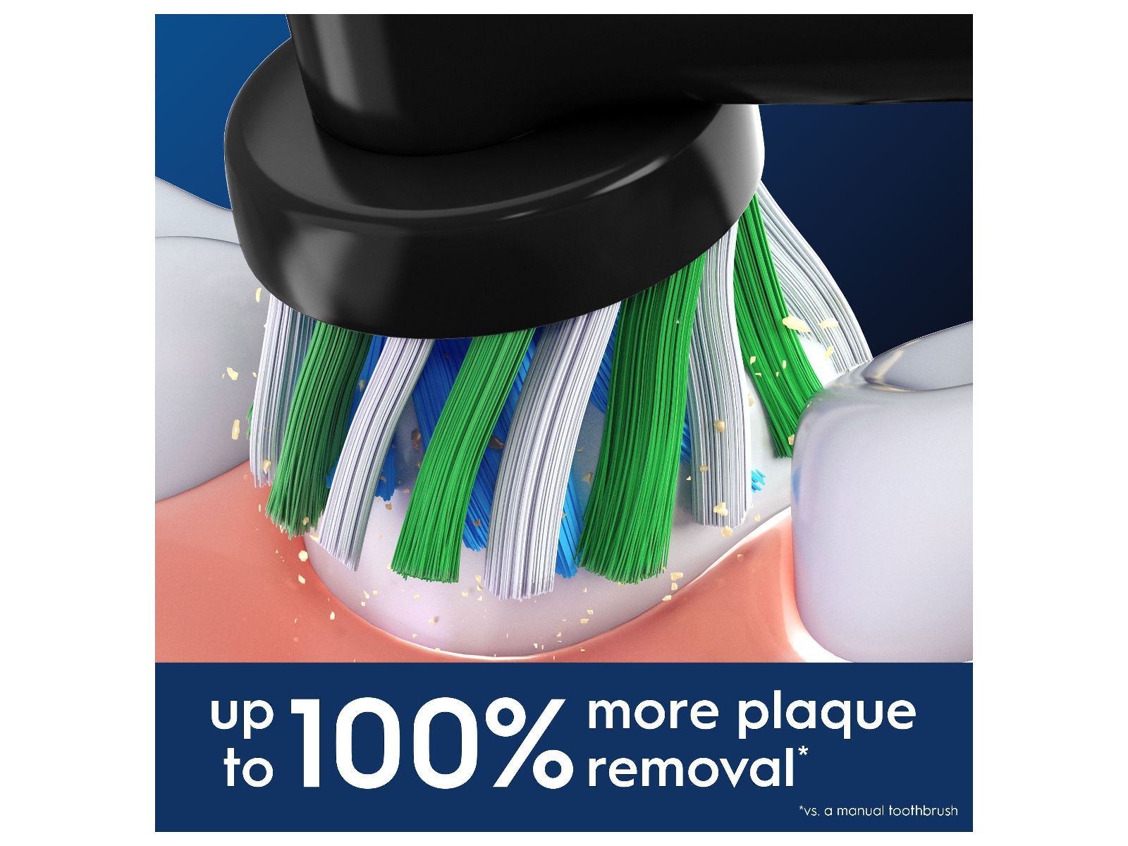 Oral-B Pro Cross Action Black Børstehoder (5 stk) Tannbørstehoder