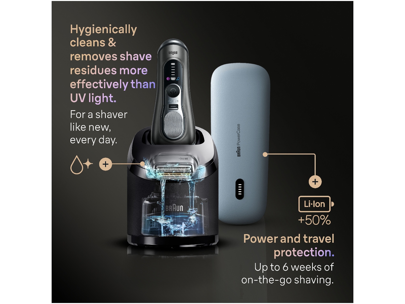 Braun Series 9 PRO+ Elektrisk Barbermaskin 9675CC Barbermaskiner