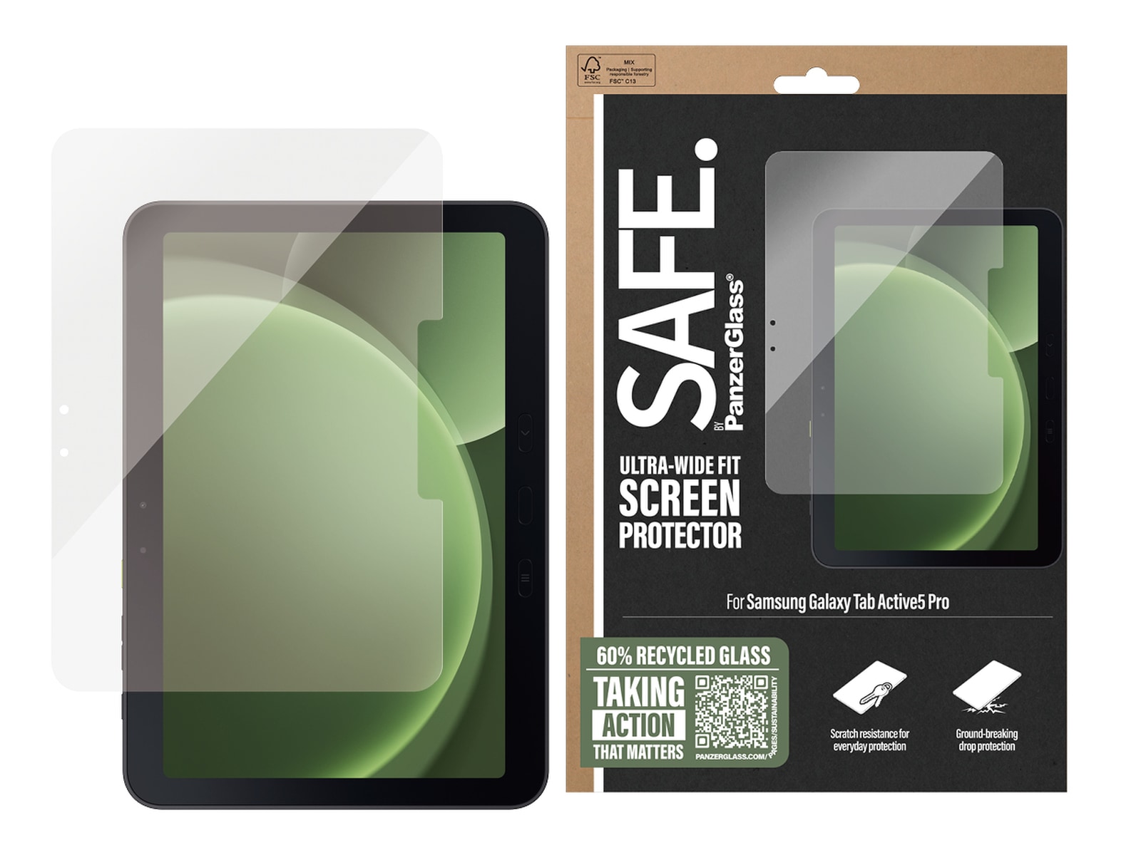 PanzerGlass SAFE. Galaxy Tab Active5 Pro Skjermbeskytter Skjermbeskyttelse nettbrett