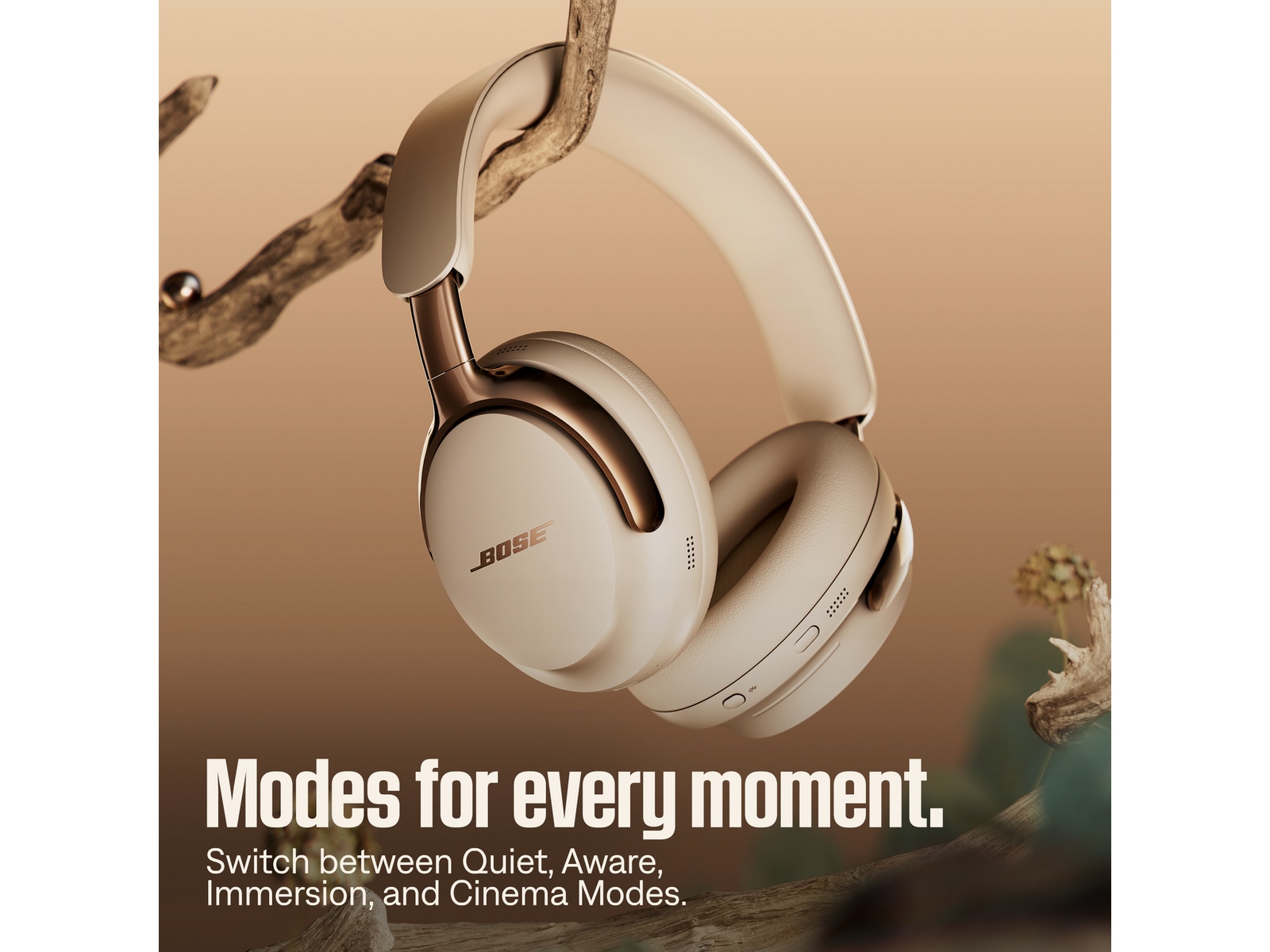 Bose QuietComfort ULTRA II Trådløse Hodetelefoner (driftwood sand) Hodetelefoner