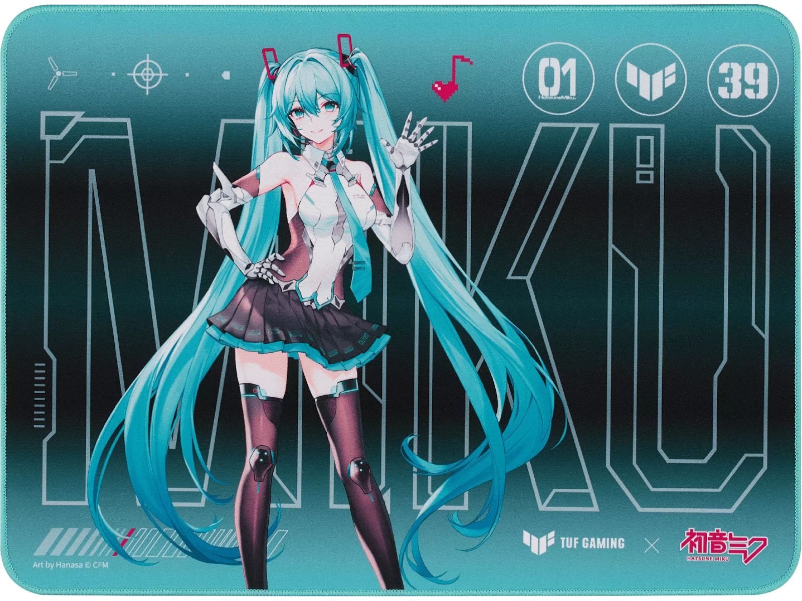 Asus TUF Gaming P1 Hatsune Miku Musematte Gamingmusematte