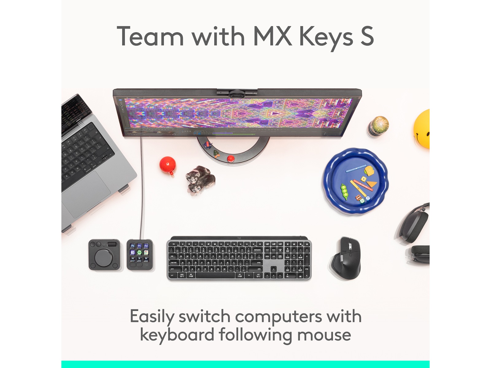 Logitech MX Master 4 Trådløs Ergonomisk Mus (grafittgrå) Mus