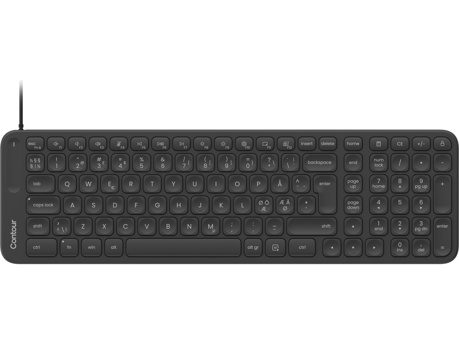 Contour Balance Mid-Size Kablet Tastatur Ergonomi