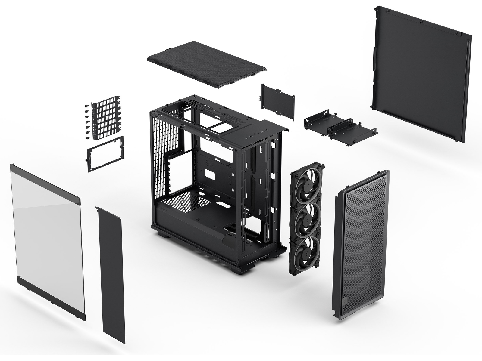 Fractal Design Epoch TG RGB Mid Tower (sort) Midi tower