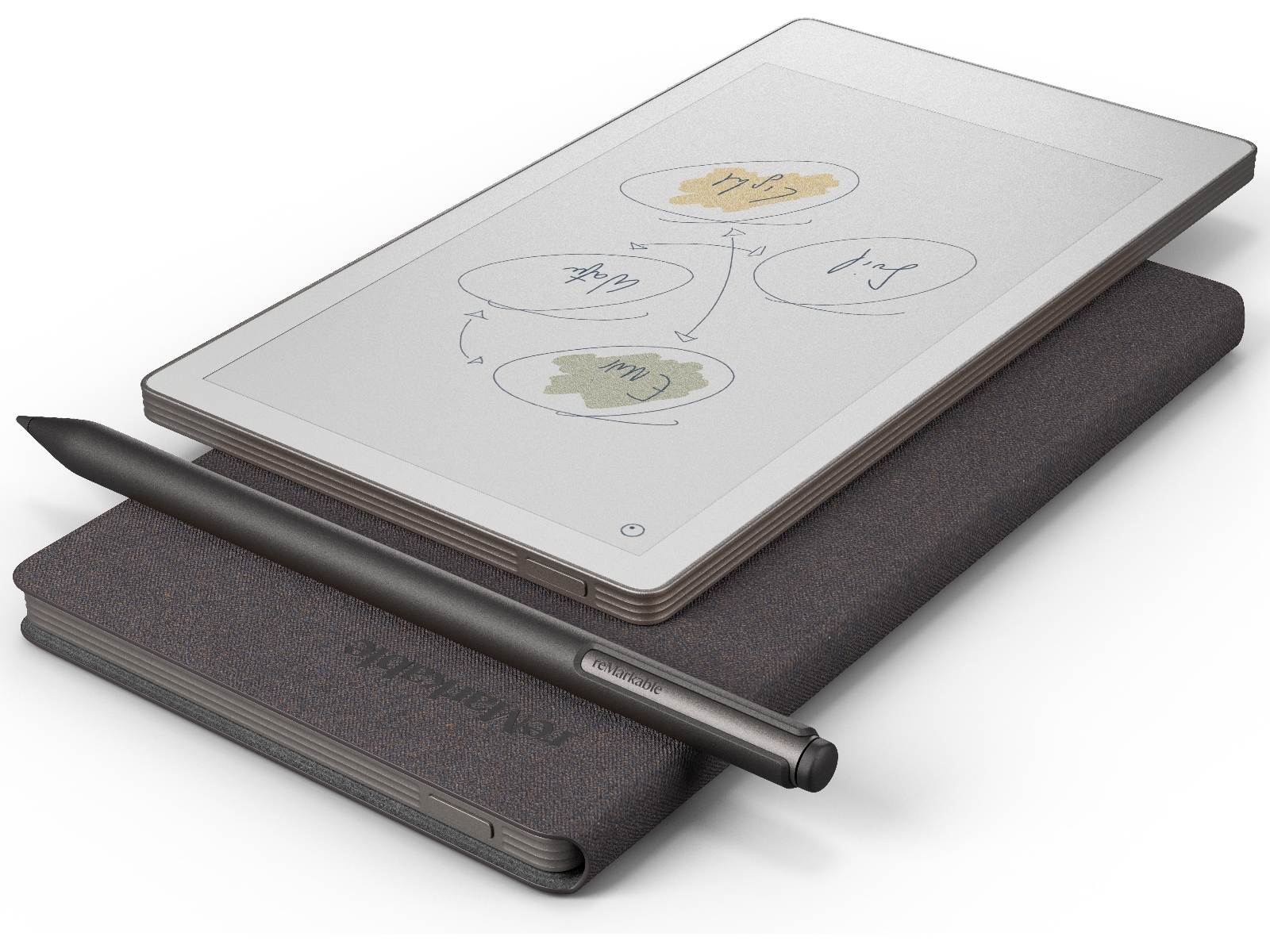 reMarkable Paper Pro Move 7.3" inkl. Marker Plus & Book Folio (basalt) Digitale notatblokker & tilbehør