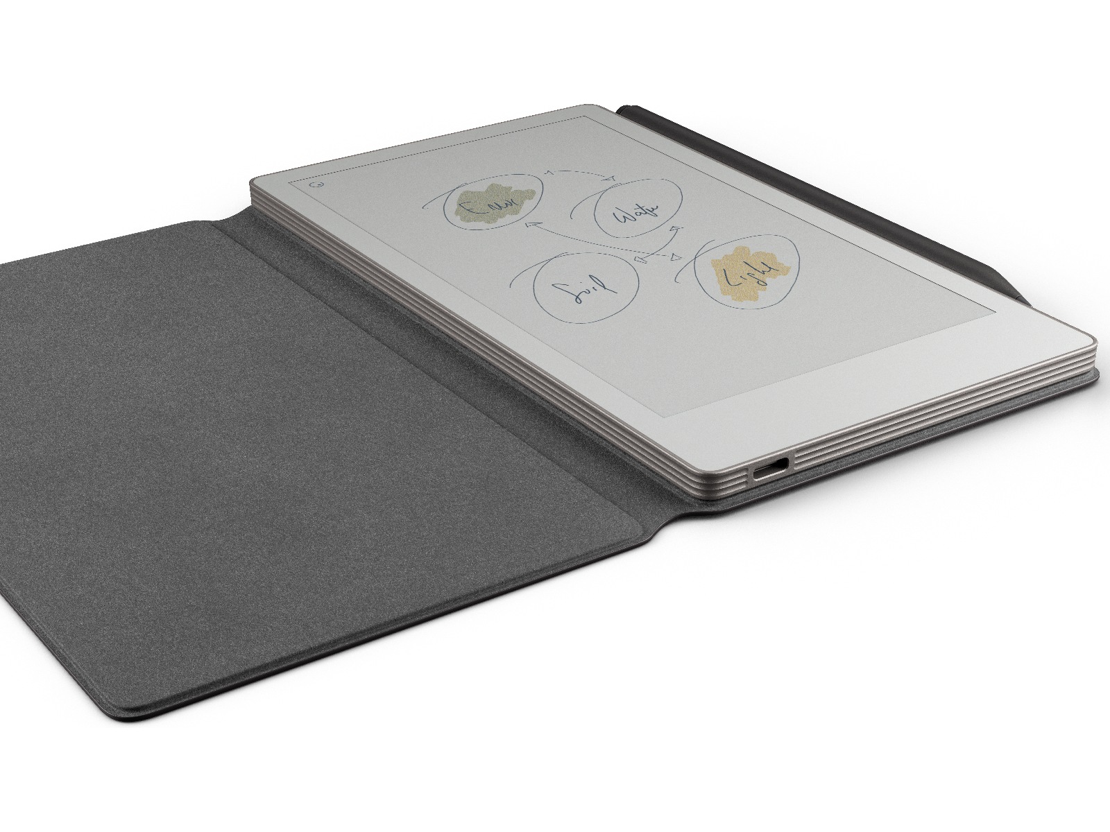 reMarkable Paper Pro Move 7.3" inkl. Marker Plus & Book Folio (basalt) Digitale notatblokker & tilbehør