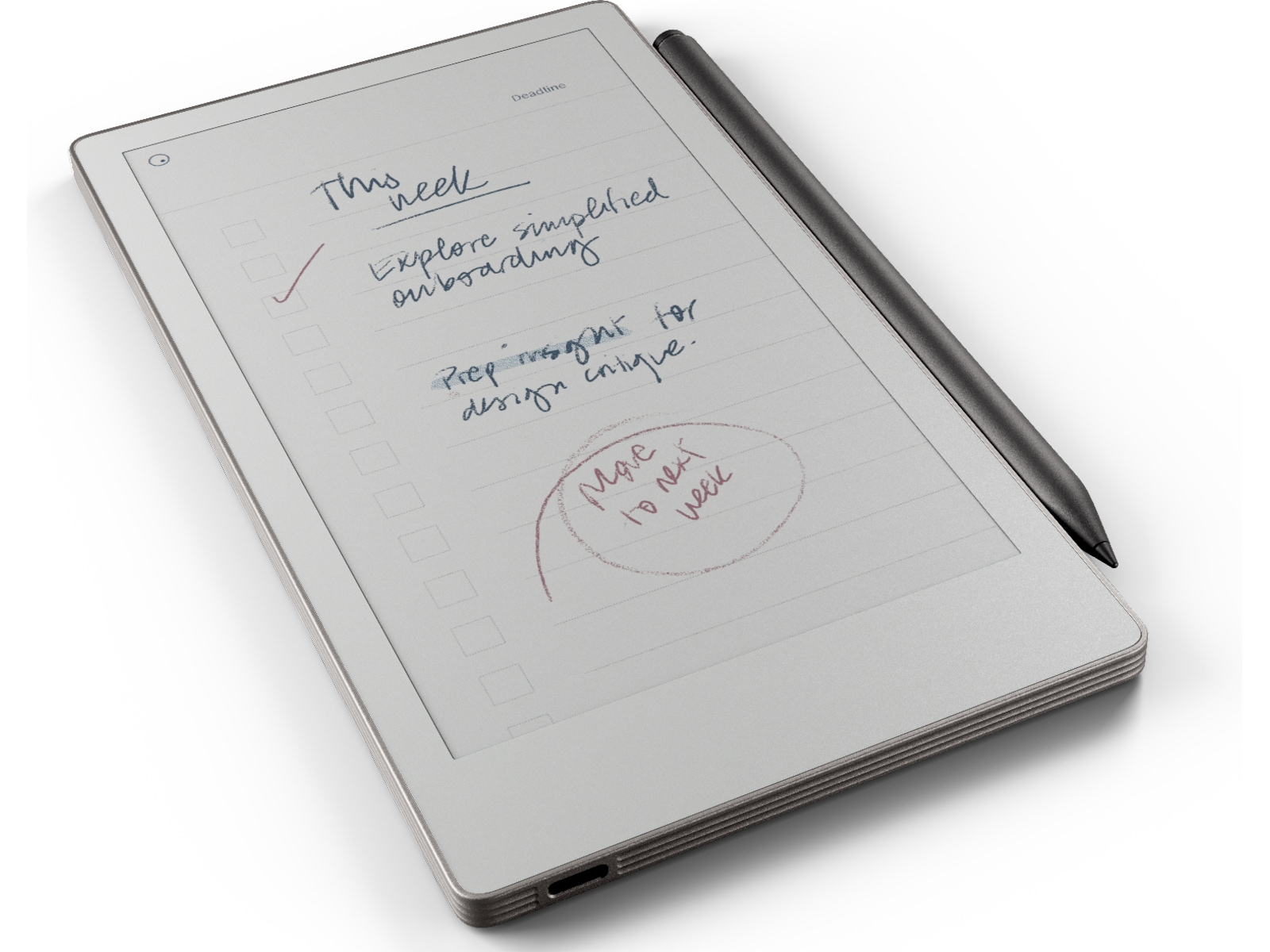 reMarkable Paper Pro Move 7.3" inkl. Marker Plus Digitale notatblokker & tilbehør