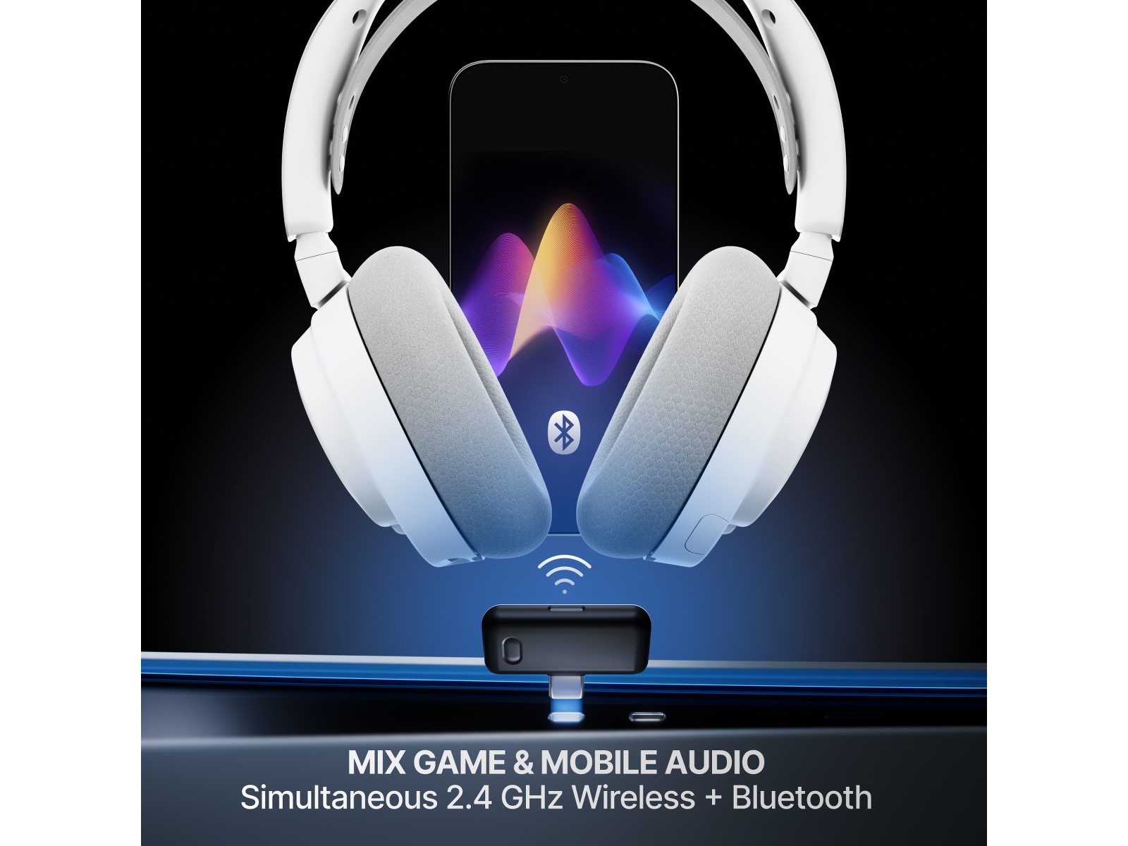 SteelSeries Arctis Nova 7P Gen 2 Trådløst Gamingheadset (hvit) Gamingheadset