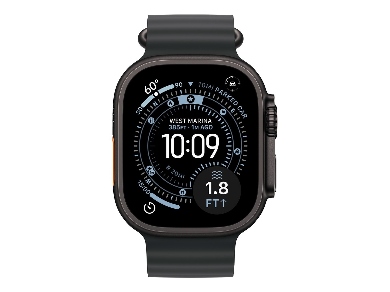 Apple Watch Ultra 3 49mm GPS + LTE Titan (sort) Smartklokker