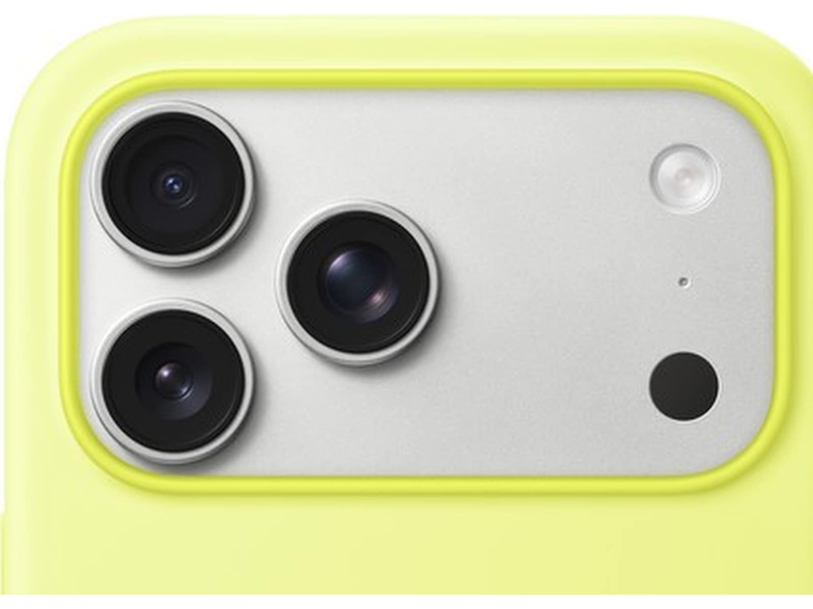 Apple iPhone 17 Pro Max silikondeksel (neongul) Mobildeksel