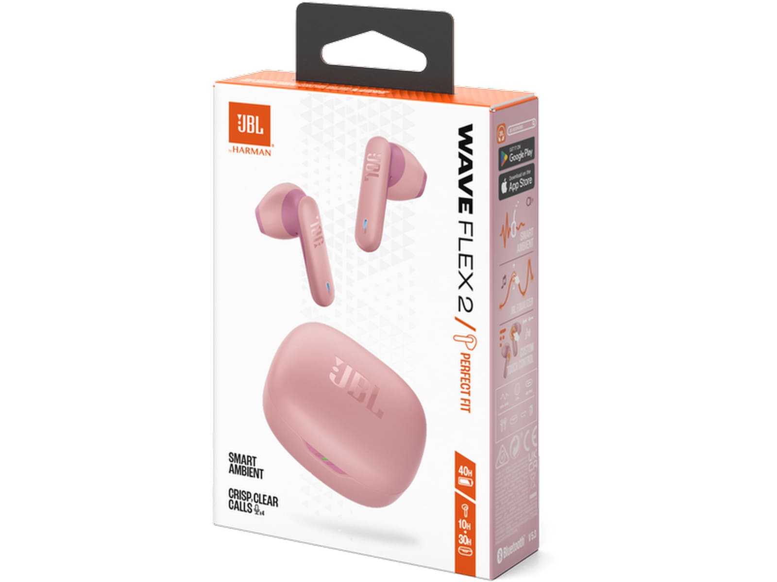 JBL Wave Flex 2 Trådløse Ørepropper (rosa) Ørepropper
