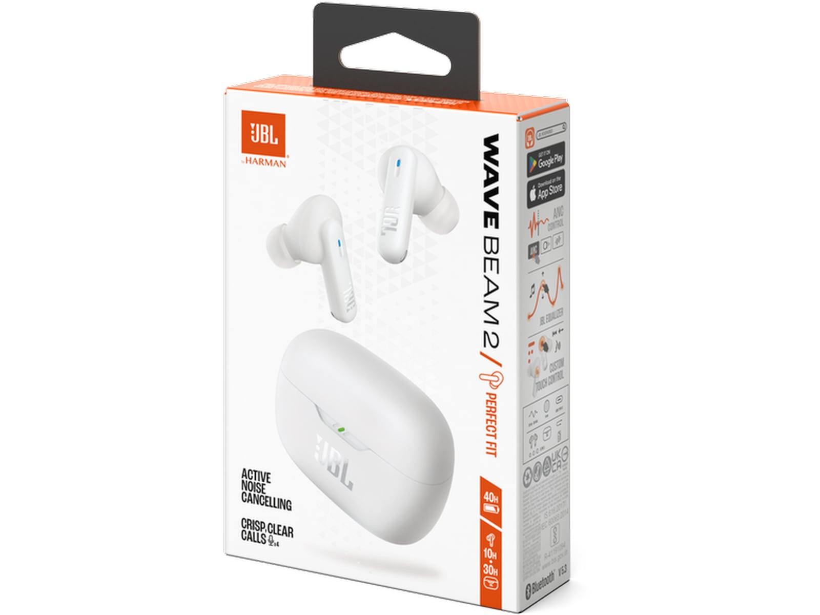 JBL Wave Beam 2 Trådløse Ørepropper (hvit) Ørepropper