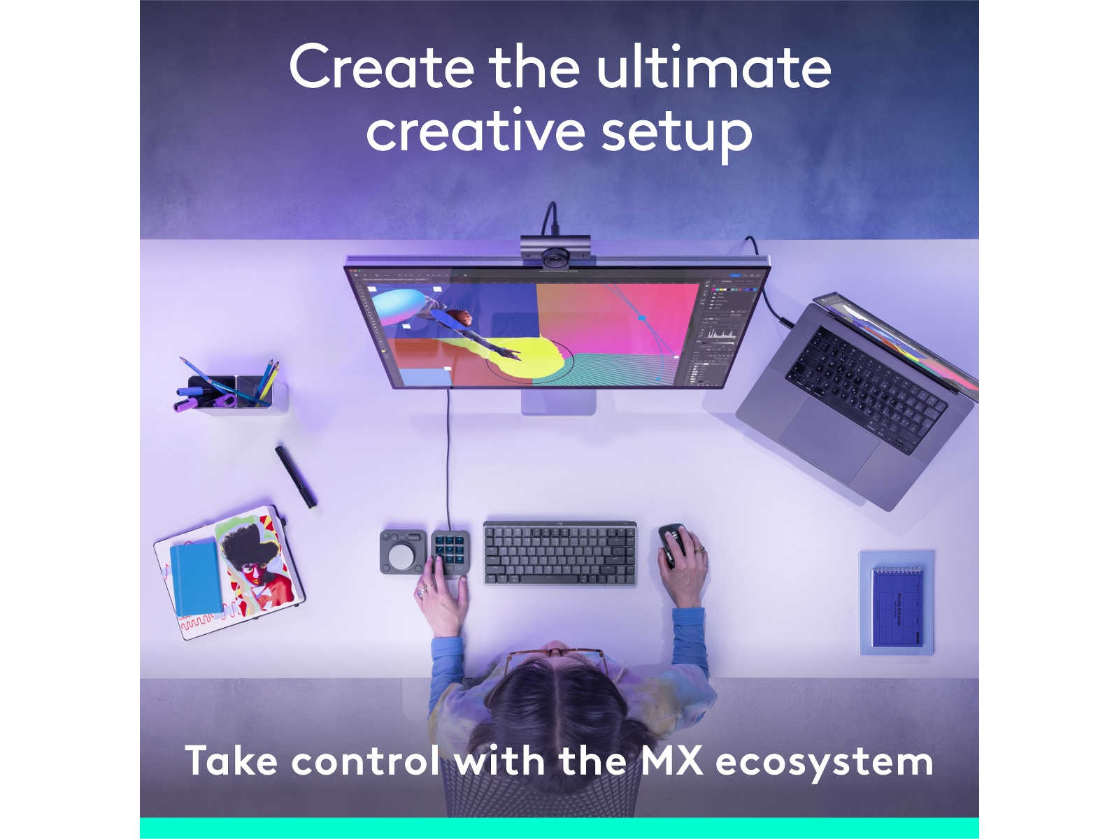 Logitech MX Creative Console (sort) Tastatur