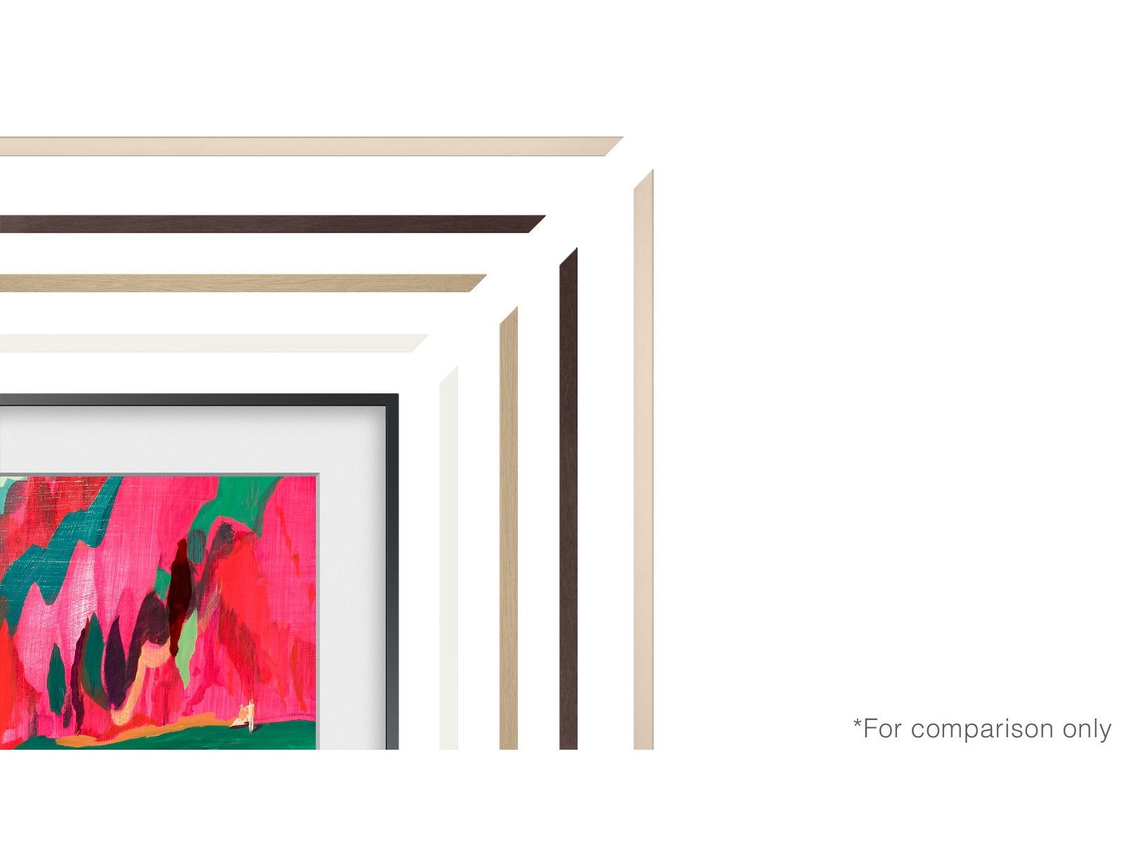 Samsung 75" ramme til The Frame og The Frame Pro (2021-2025, Hvit) TV-ramme & tilbehør