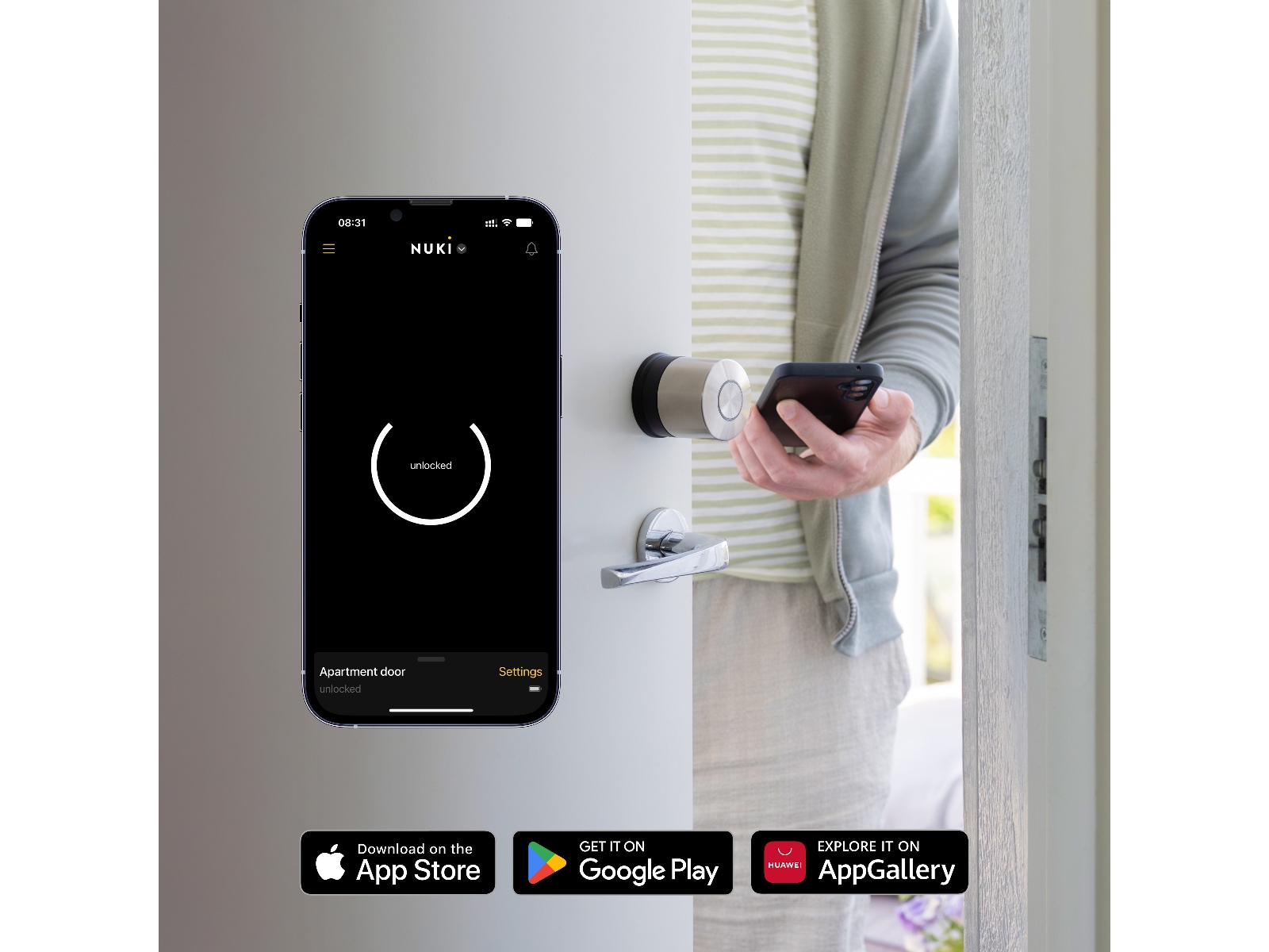 Nuki Smart Lock Ultra Smart dørlås Elektronisk dørlås