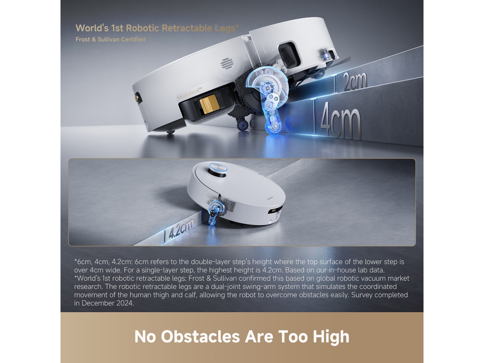 Dreame Aqua10 Ultra Track Complete Robotstøvsuger (hvit) Robotstøvsugere