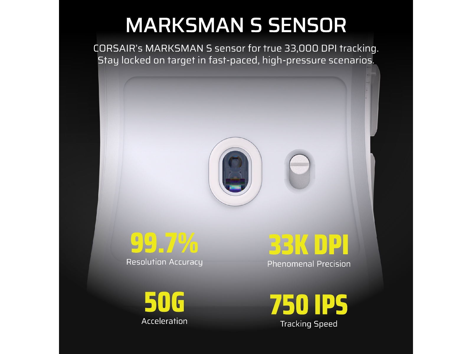 Corsair Sabre v2 Pro Ultralight Trådløs Gaming Mus (hvit) Gamingmus