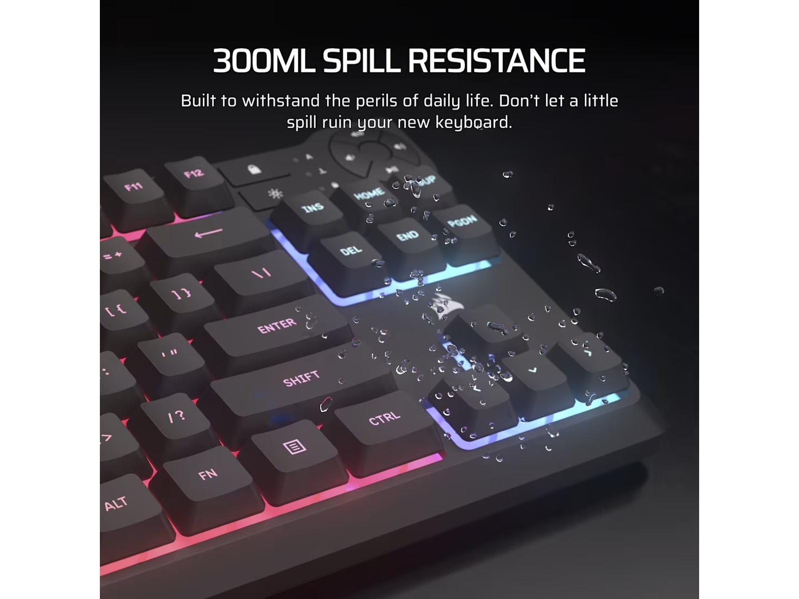 Corsair K55 CORE TKL RGB Gamingtastatur (sort) Gamingtastatur