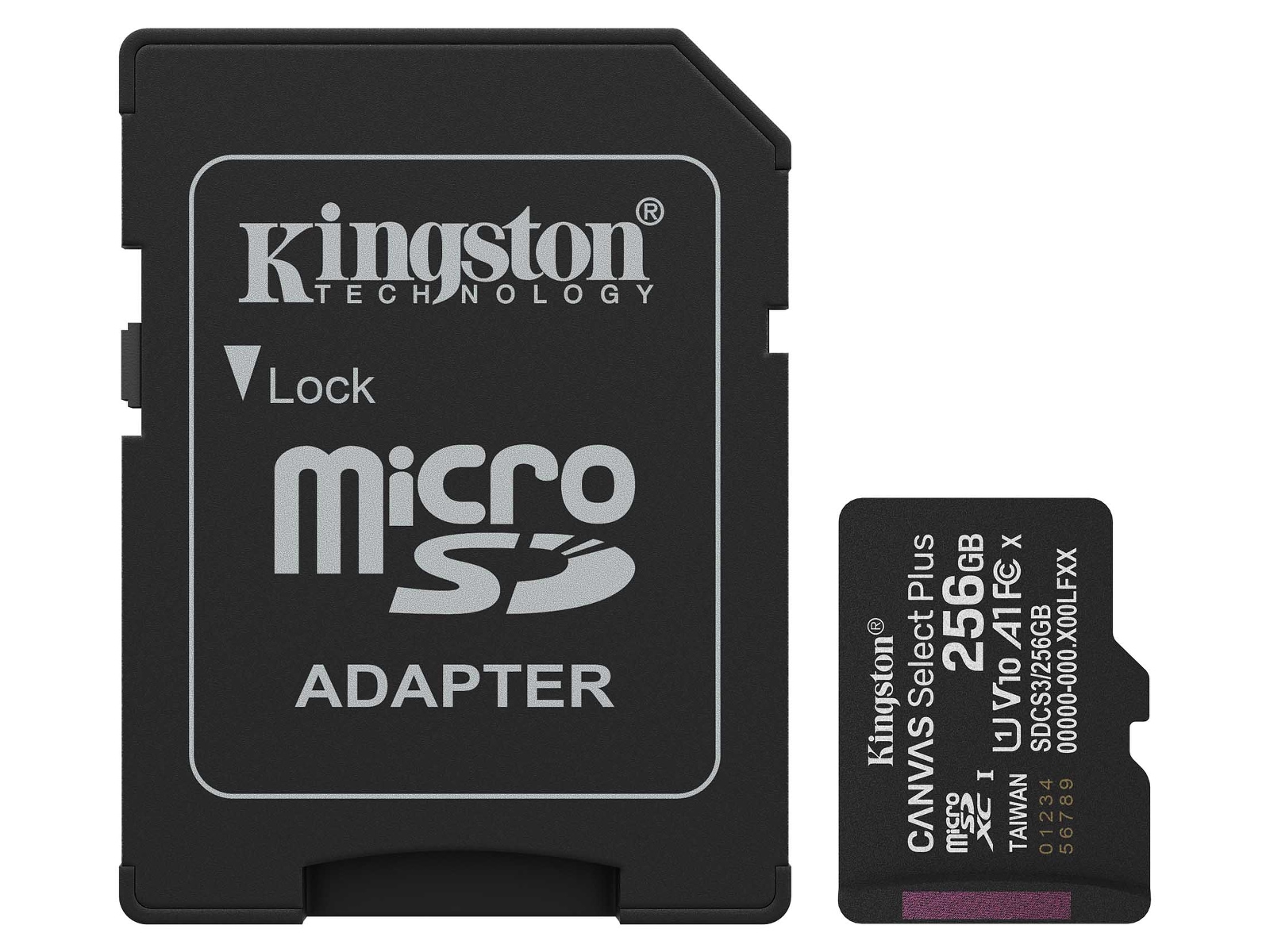 Kingston microSDXC Canvas Select Plus 256GB Minnekort til foto & video