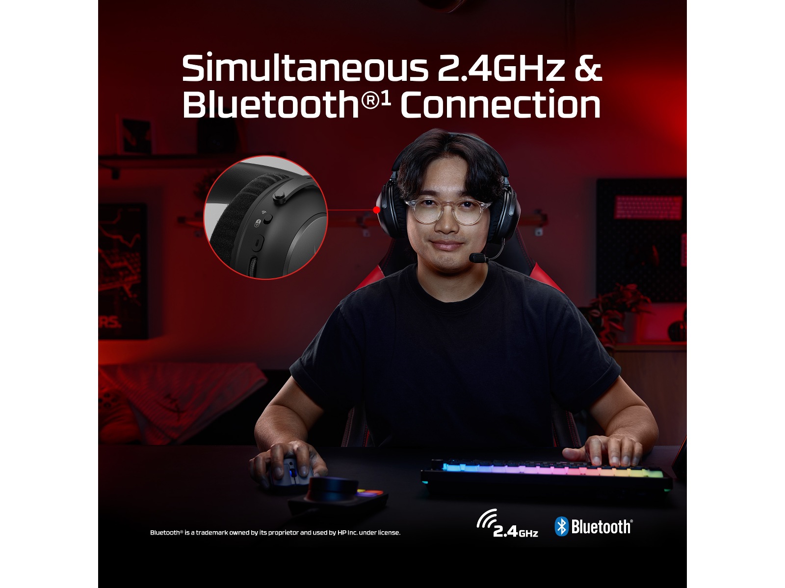 HyperX Cloud Alpha 2 Trådløst Gaming Headset (sort) -B-Grade Demo headset
