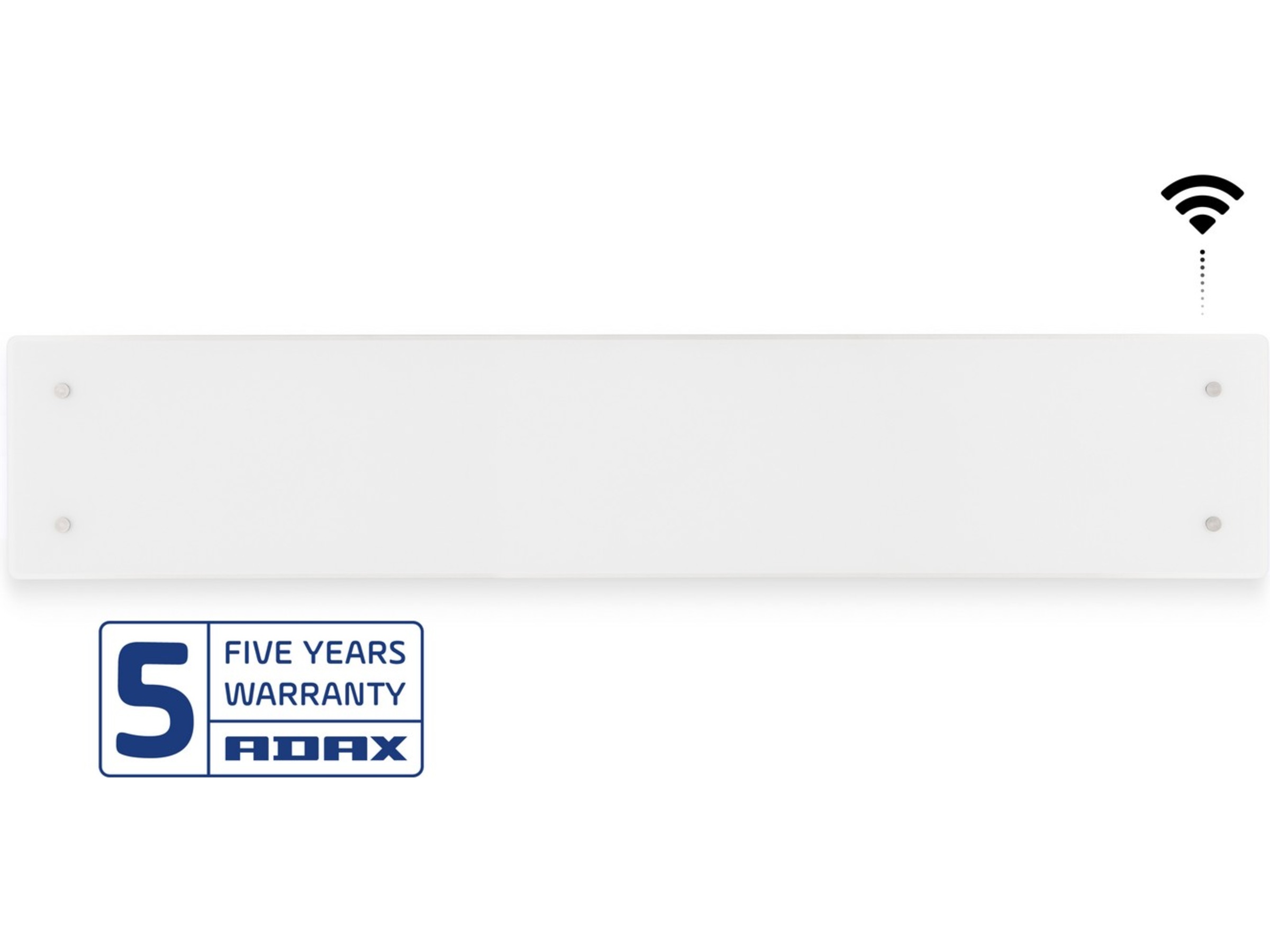 Adax Clea L WiFi panelovn glass lav 600W (hvit) Panelovner