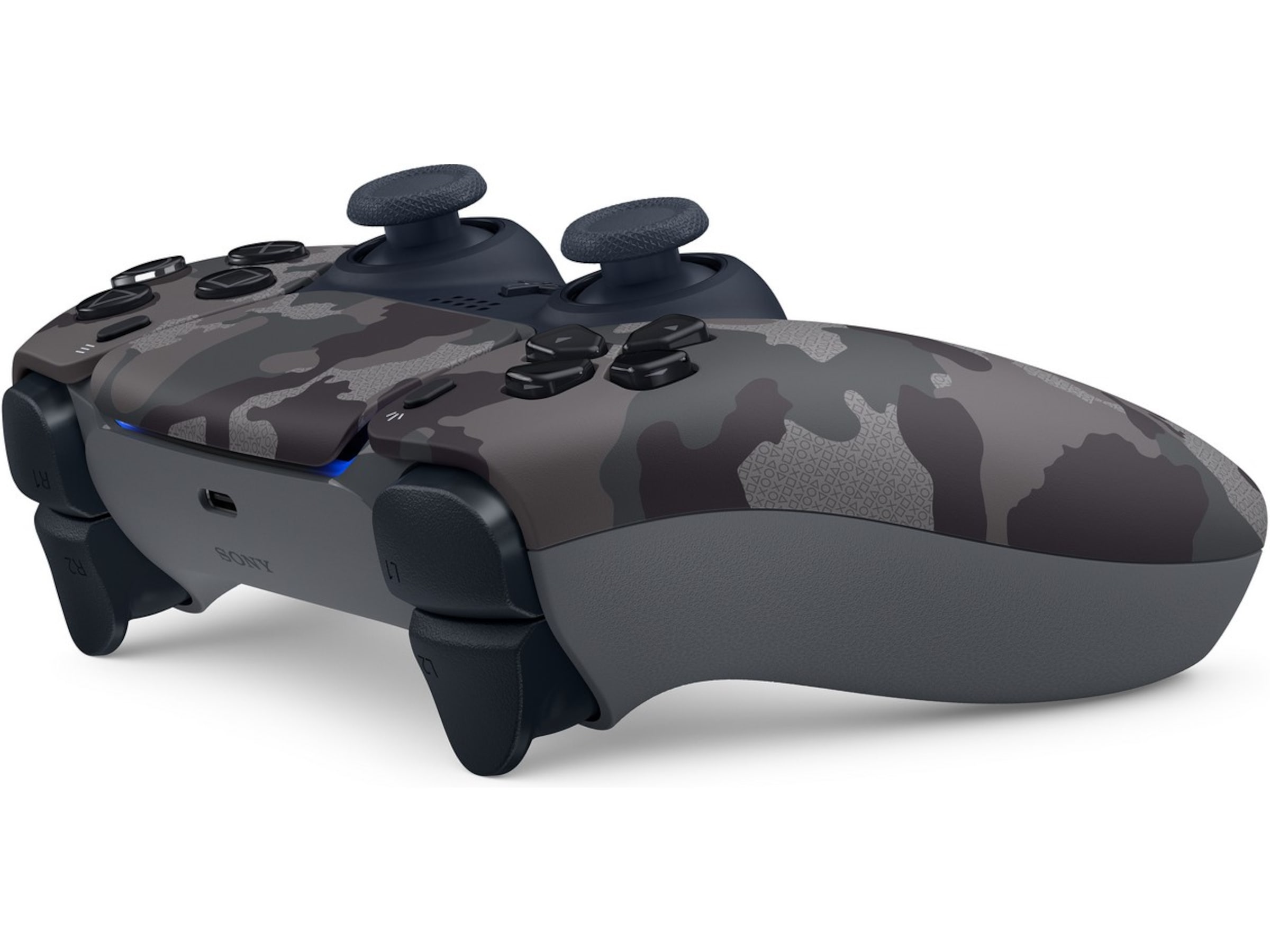 PlayStation 5 DualSense Kontroller (Grey Camo) Tilbehør til spillkonsoller