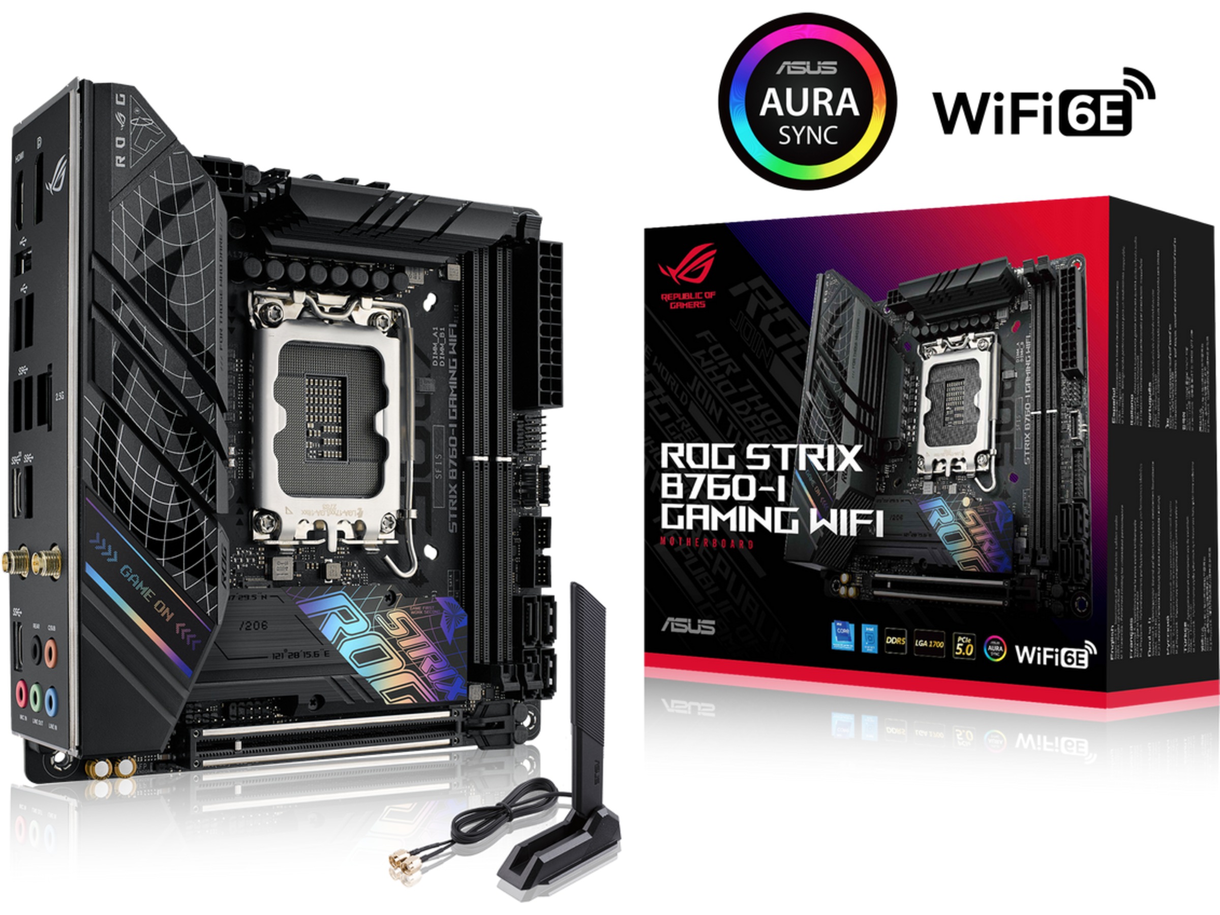 ASUS ROG STRIX B760-I GAMING WIFI Hovedkort Intel Socket