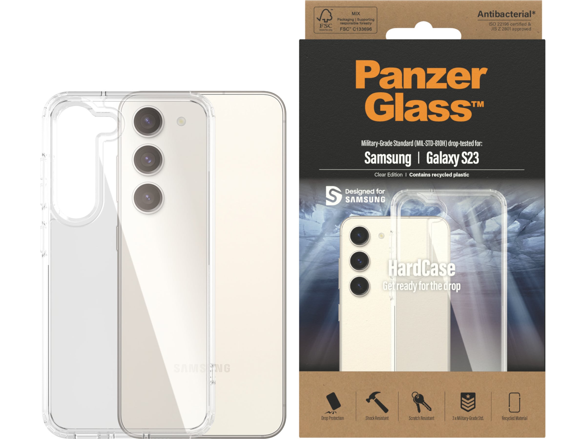 PanzerGlass Galaxy S23 Hardcase deksel (gjennomsiktig) Mobildeksel