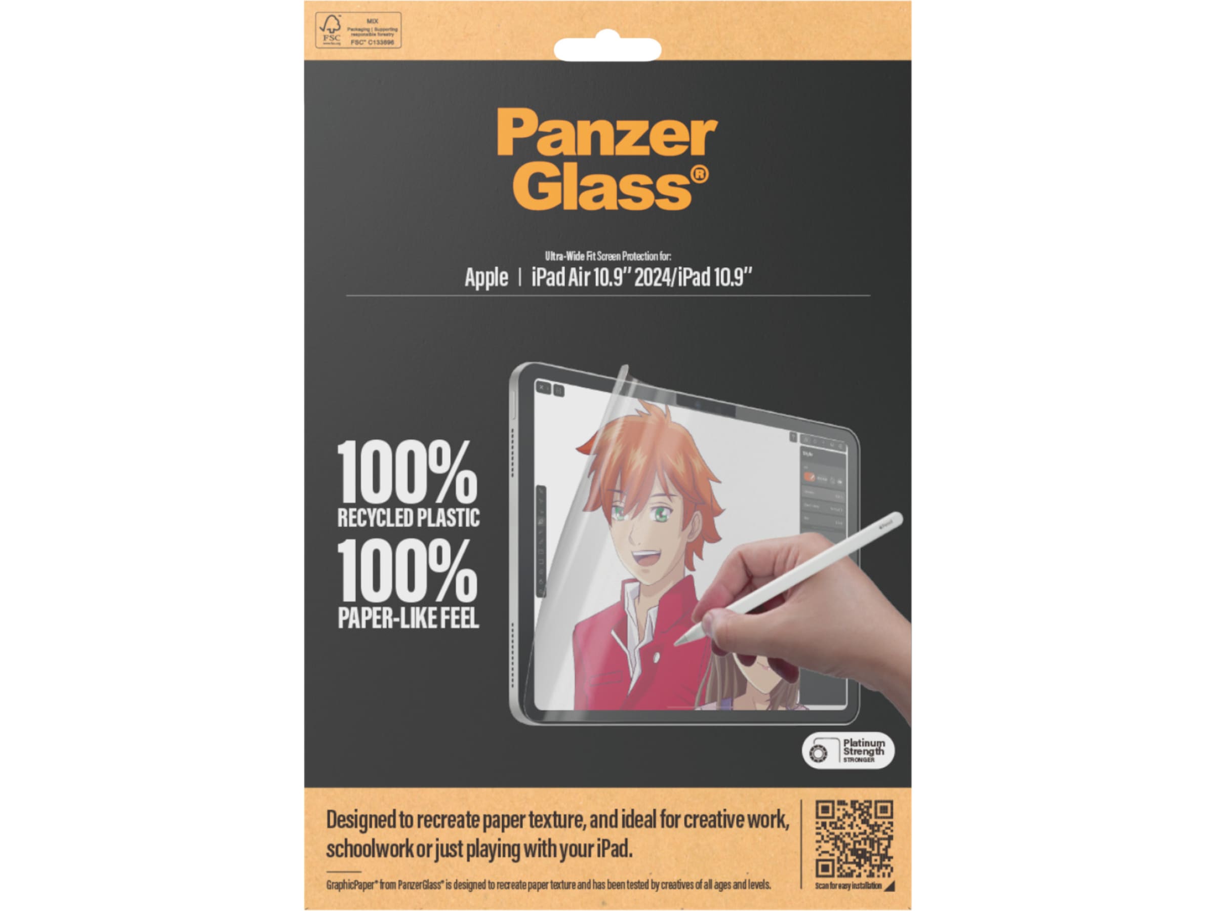 PanzerGlass iPad Air 10,9'' og 11" GraphicPaper Skjermbeskytter Skjermbeskyttelse nettbrett