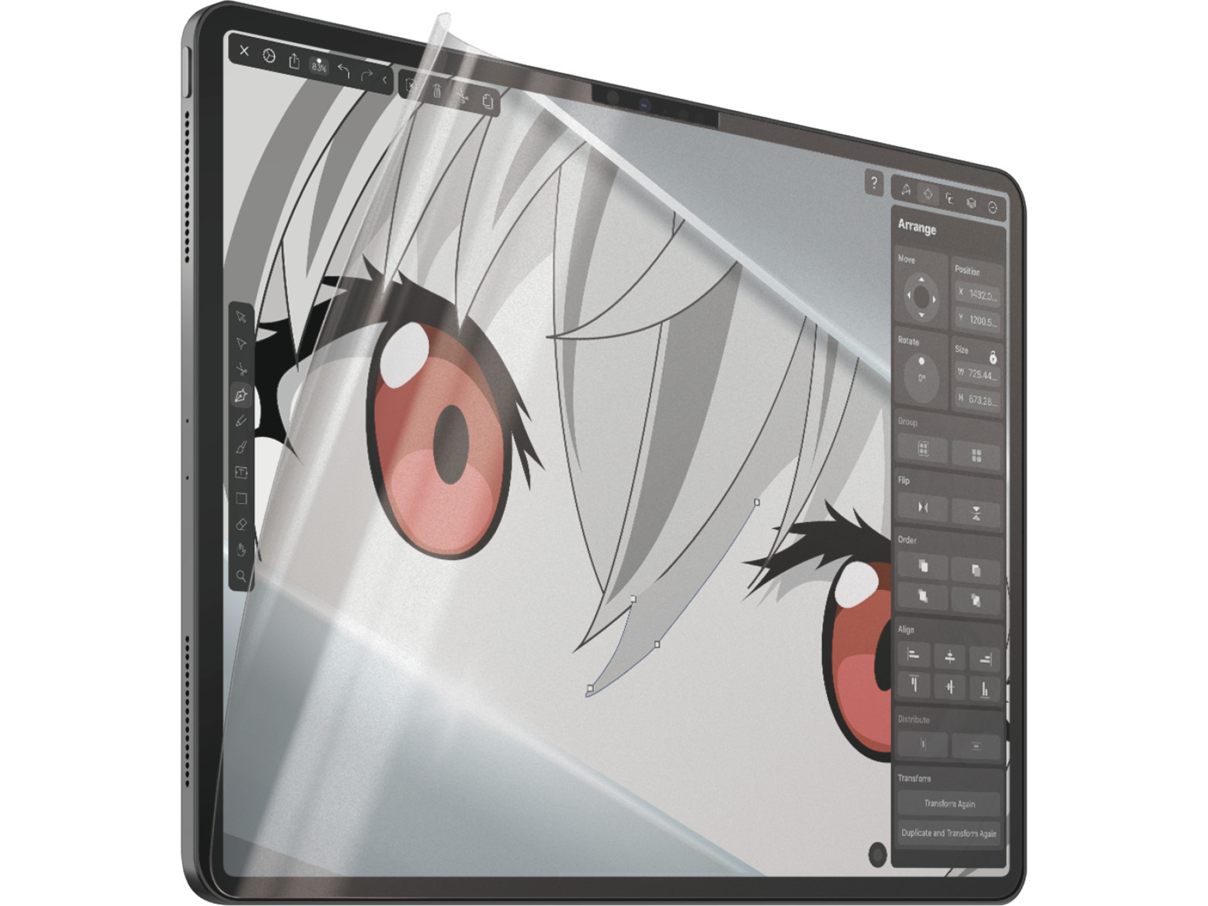 PanzerGlass iPad Pro 13" GraphicPaper Skjermbeskytter Skjermbeskyttelse nettbrett