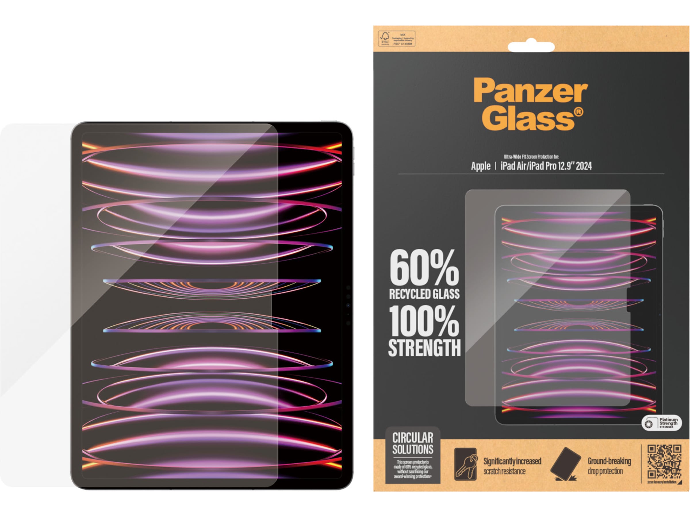 PanzerGlass iPad Pro 13" og iPad Air 13’’ Skjermbeskytter Skjermbeskyttelse nettbrett