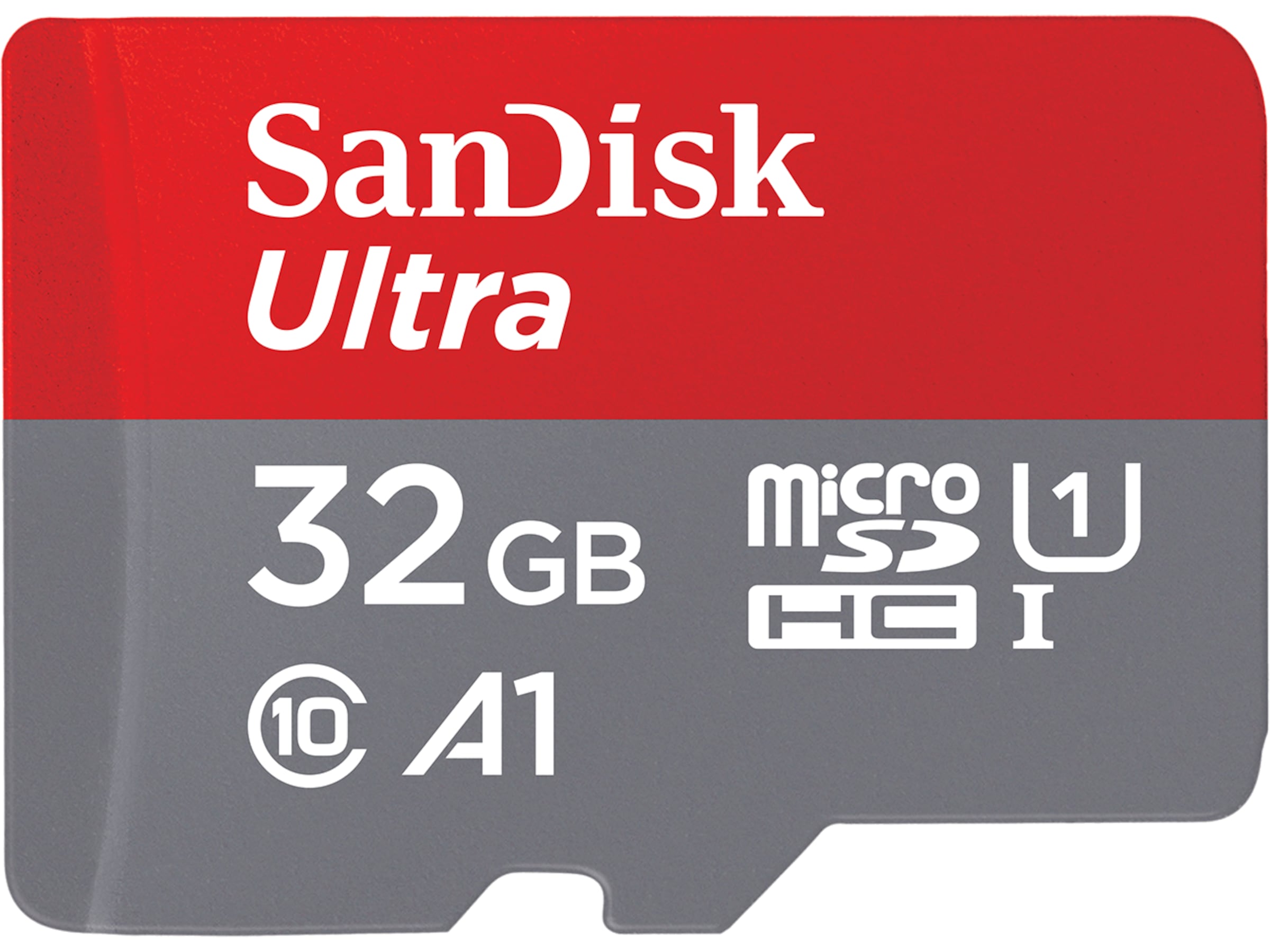 SanDisk Ultra microSDHC 32GB + SD Adapter Minnekort til foto & video