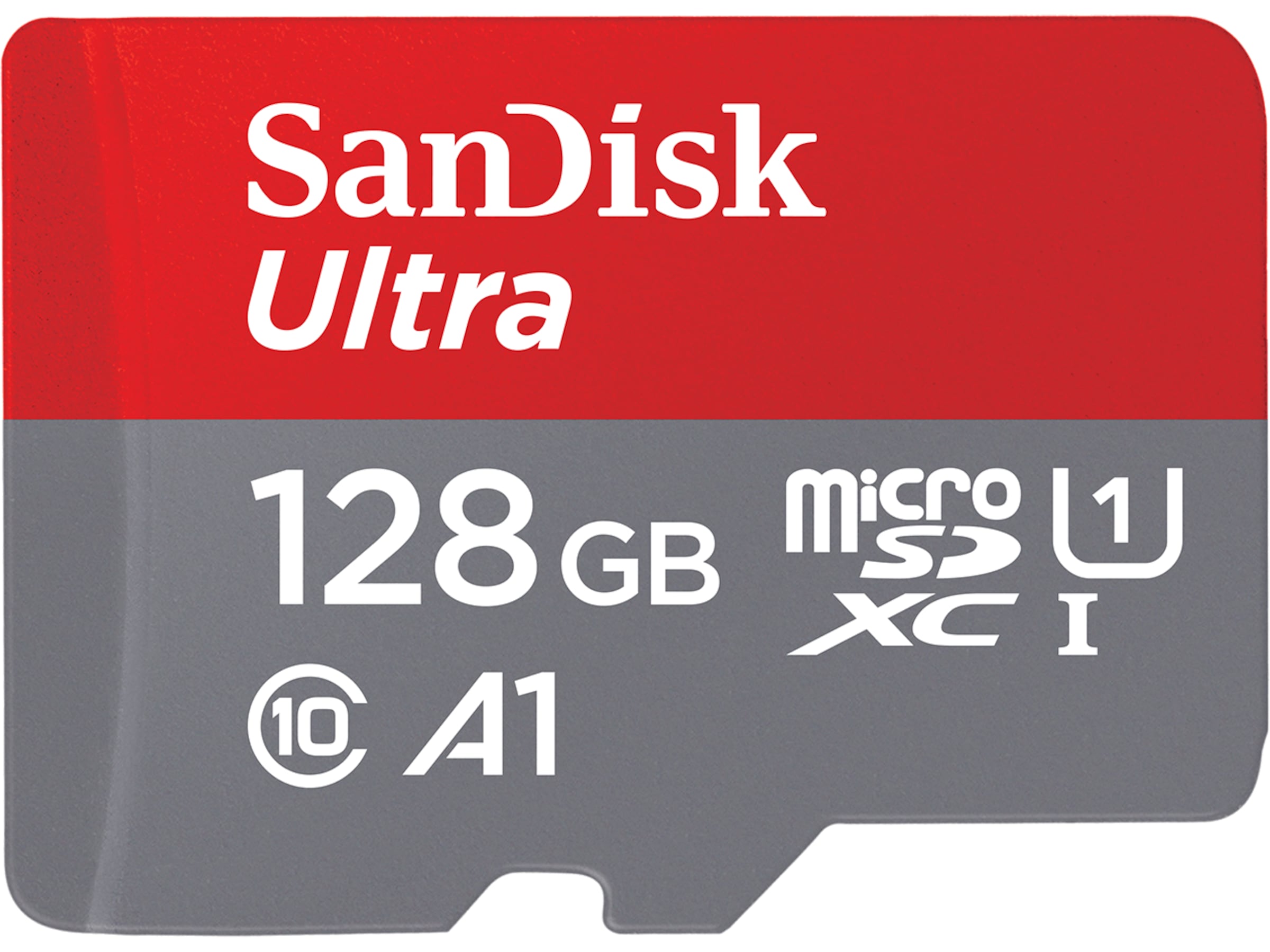 SanDisk Ultra microSDXC 128GB + SD Adapter Minnekort til foto & video